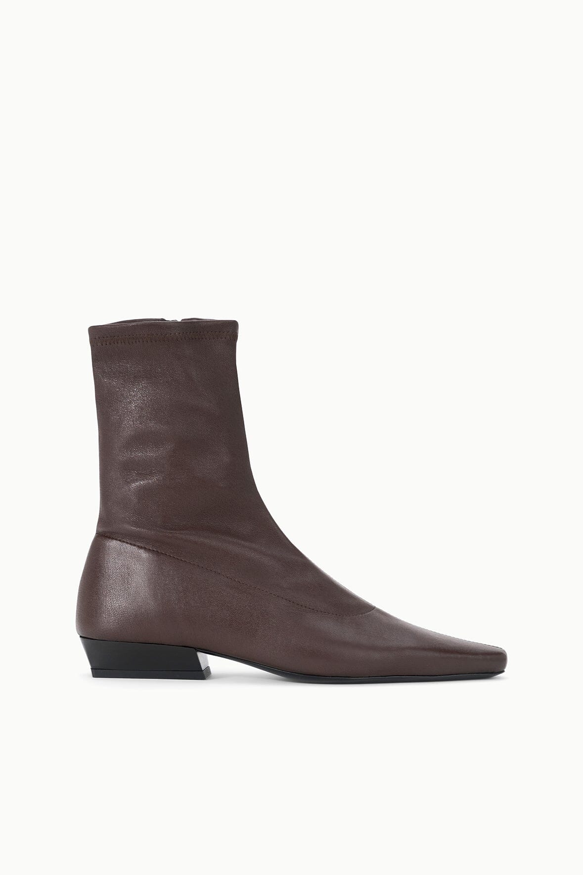 Wally Sock Flat Ankle Boot | Espresso — 1