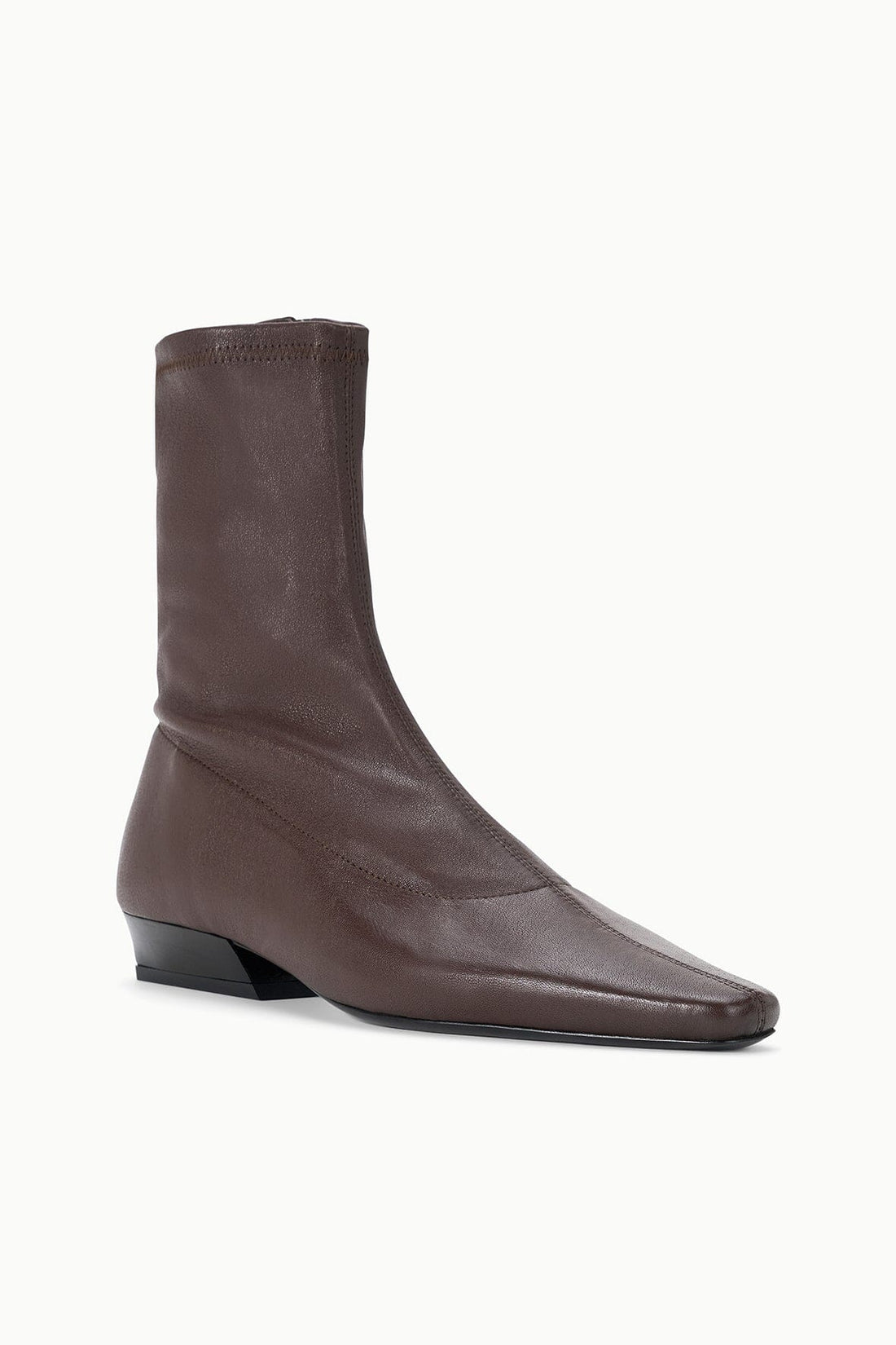 Wally Sock Flat Ankle Boot | Espresso — 1
