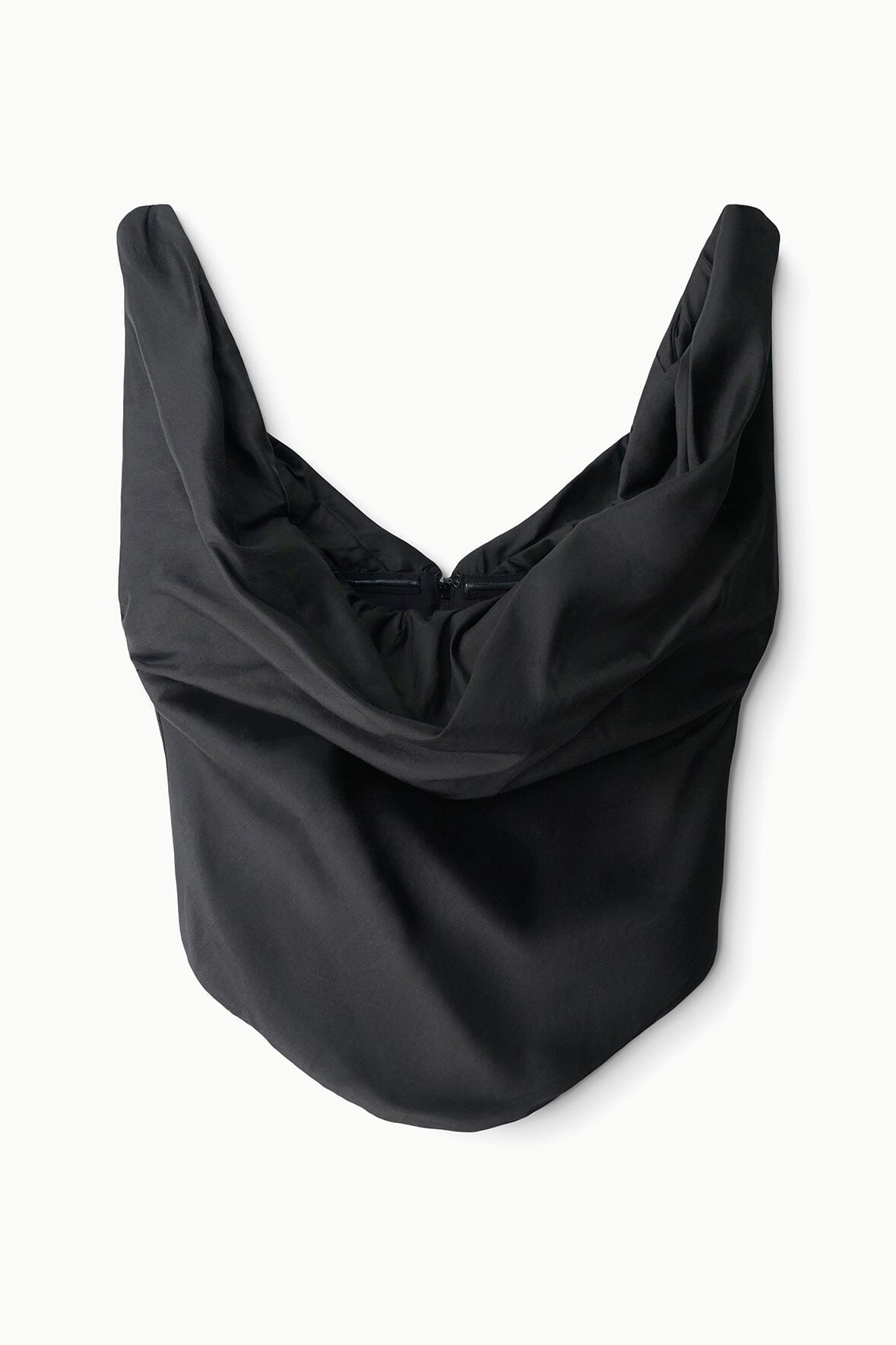 Olivia Silk Top | Black — 5