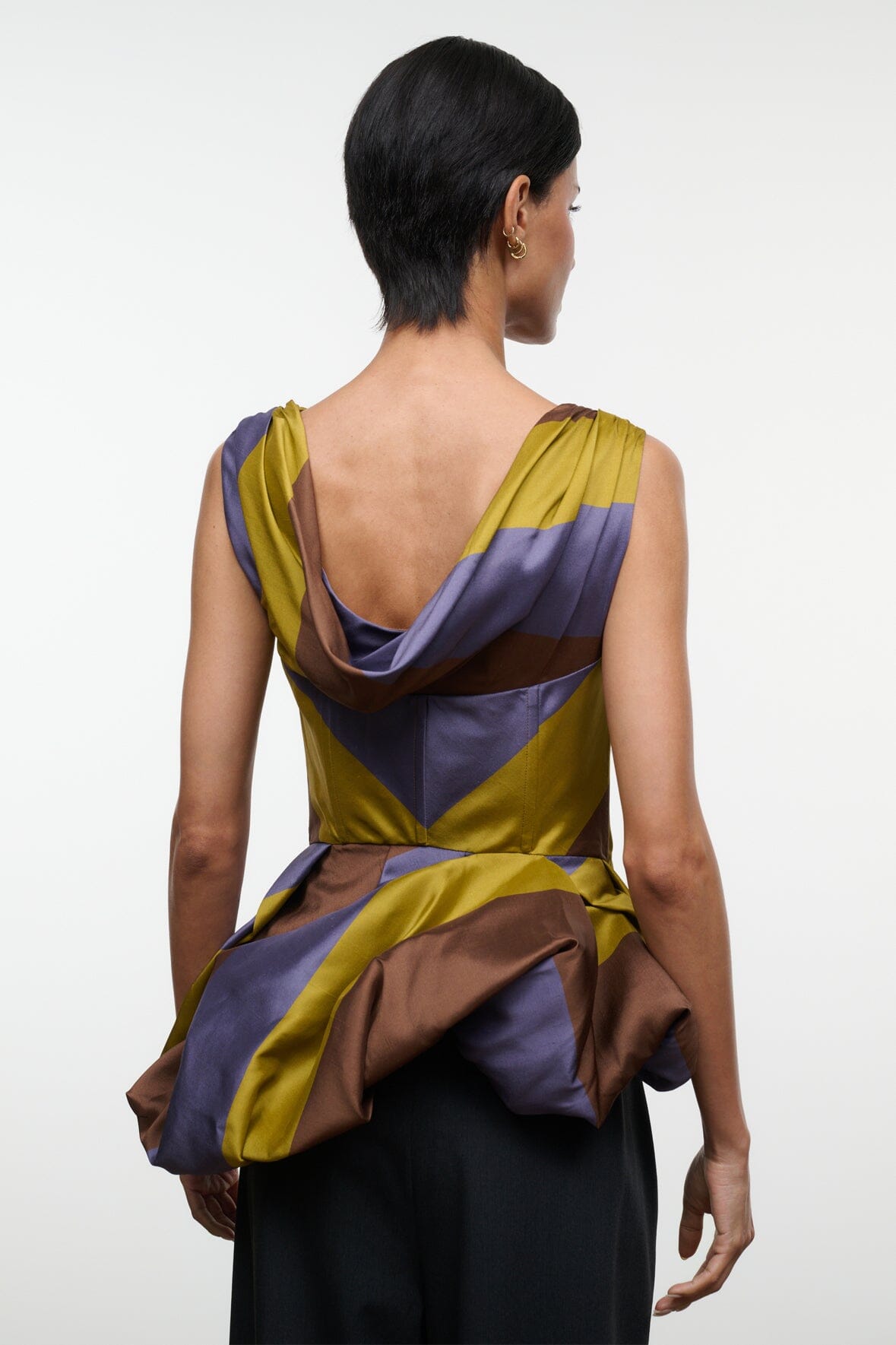 Fabianne Silk Top | Sienna Stripe — 2