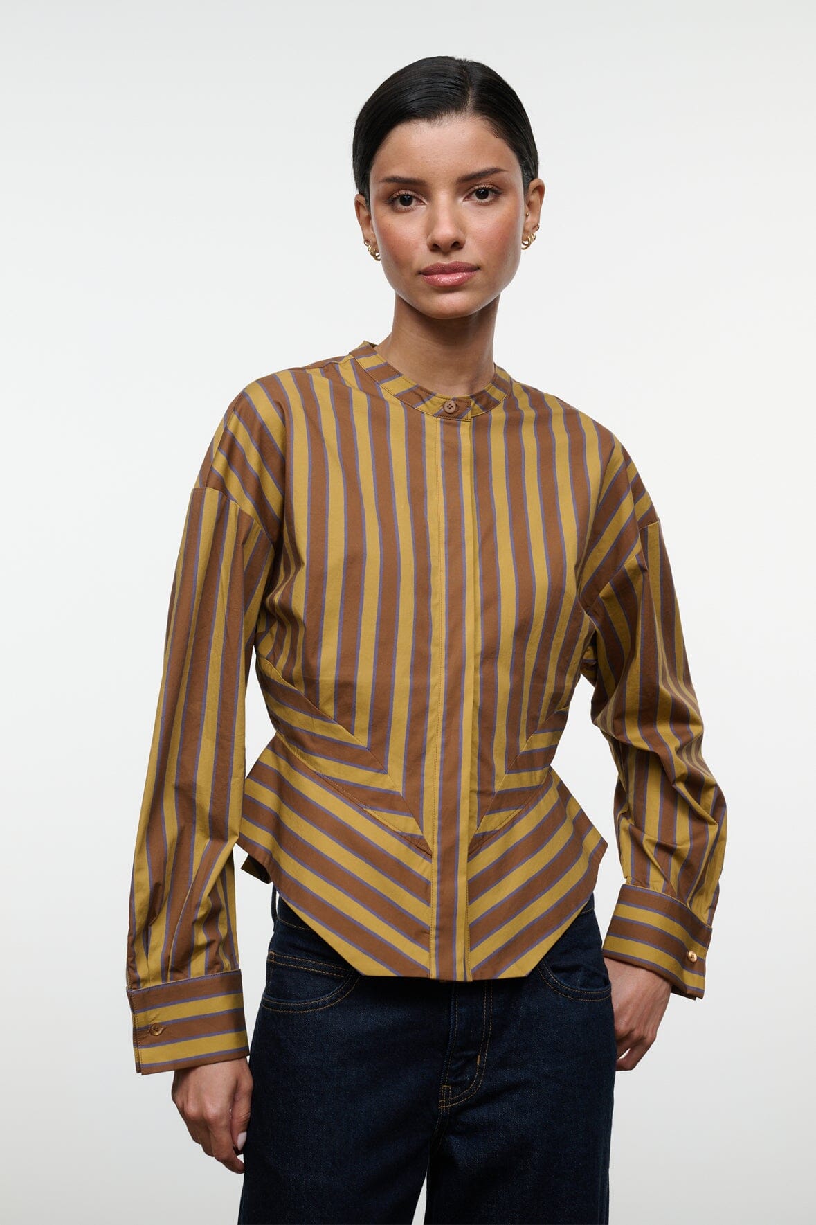 Rhys Top | Cigar Stripe — 3