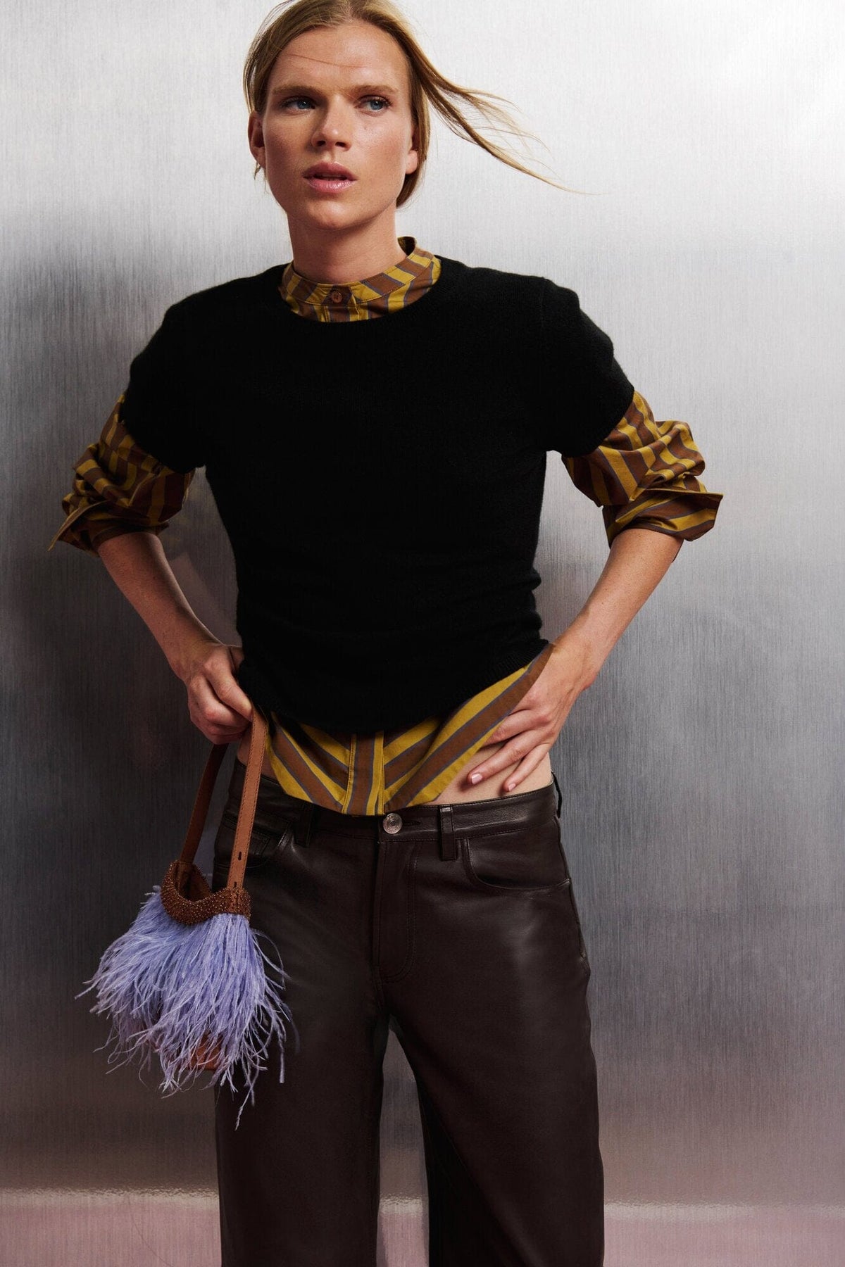 Rhys Top | Cigar Stripe — 1