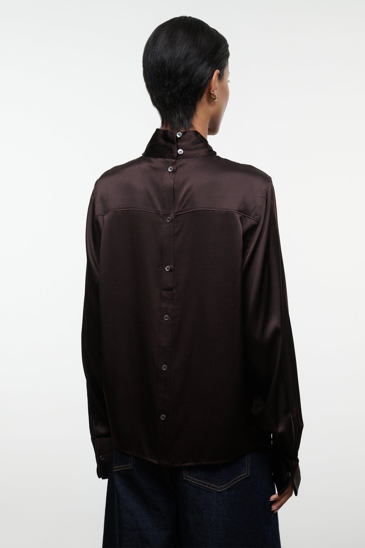 Rhodes Silk Top | Earth — 3