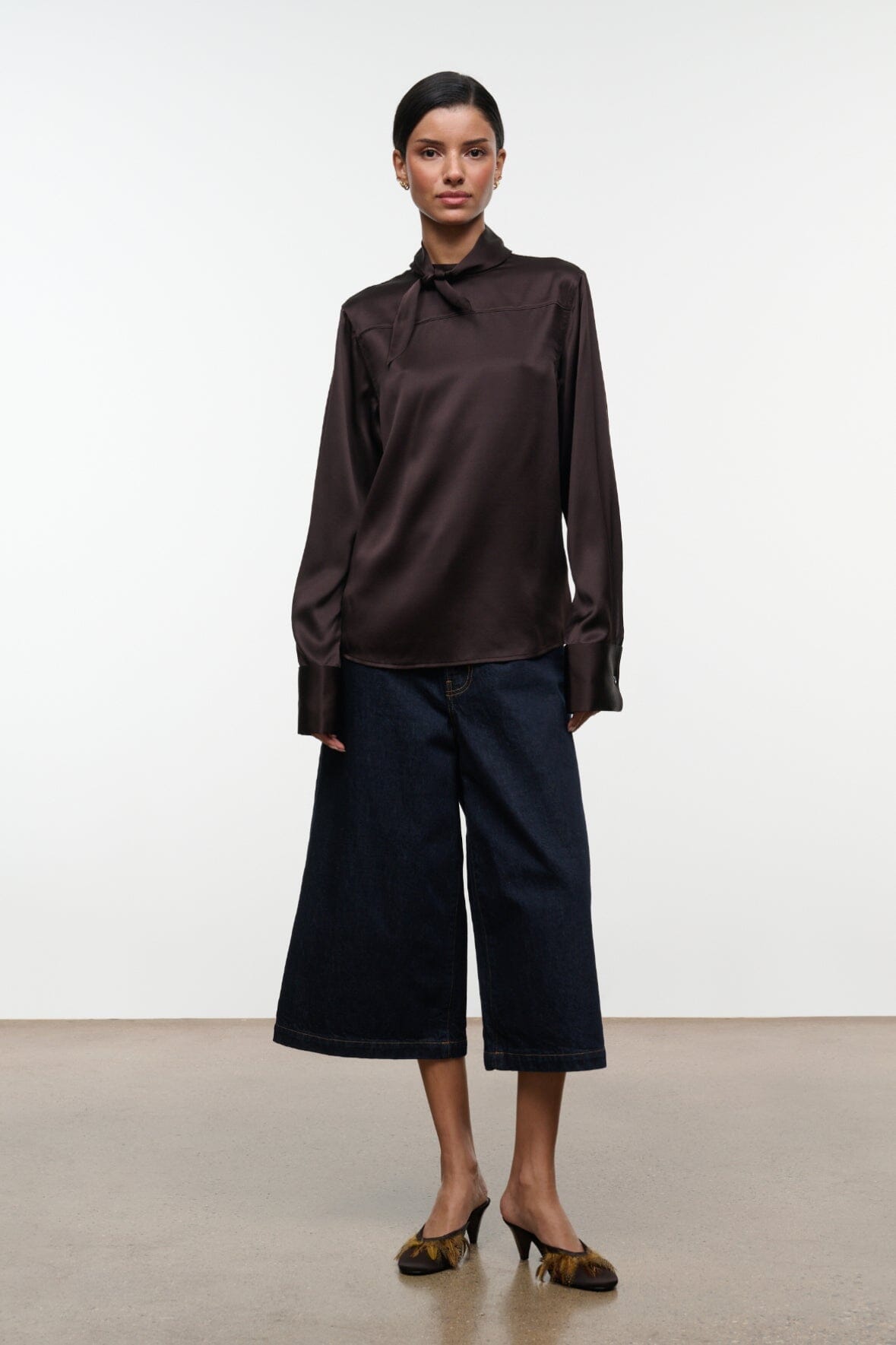 Rhodes Silk Top | Earth — 4