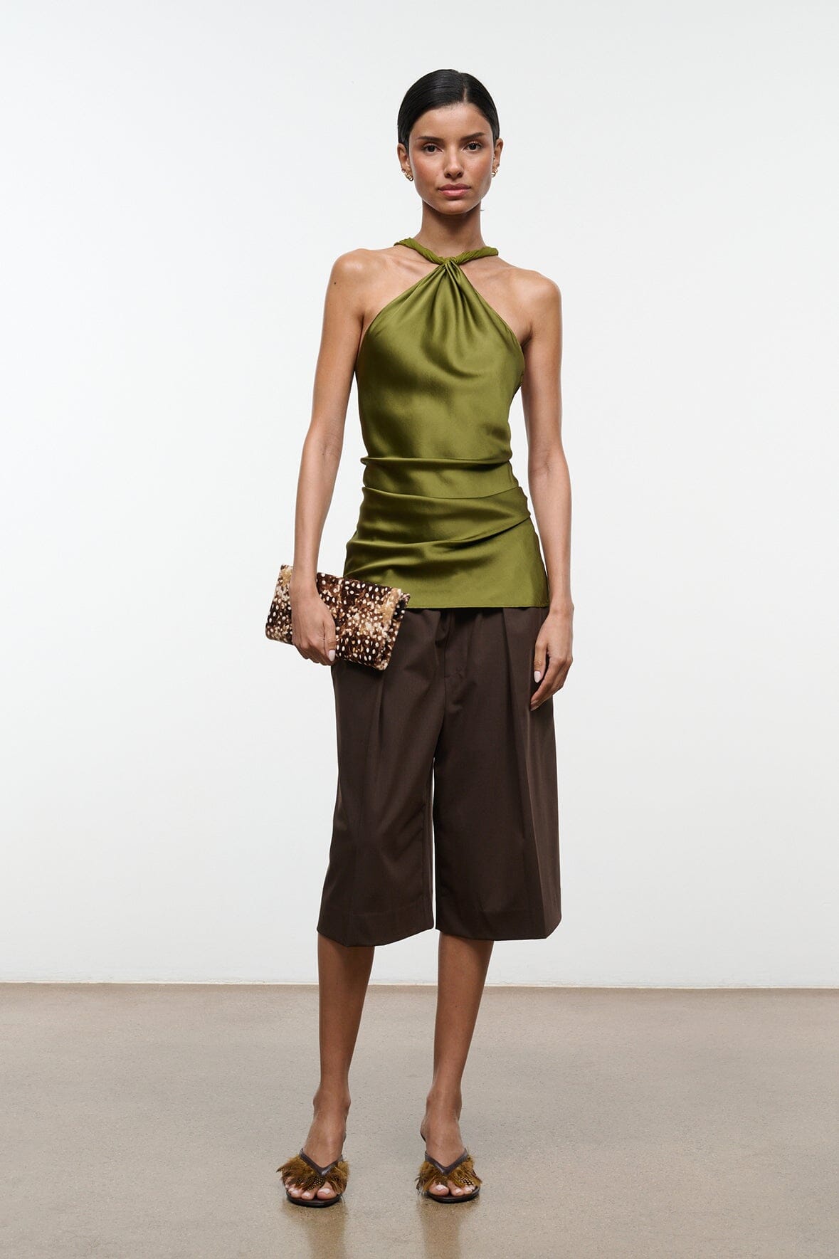 Charli Silk Top | Pear — 3