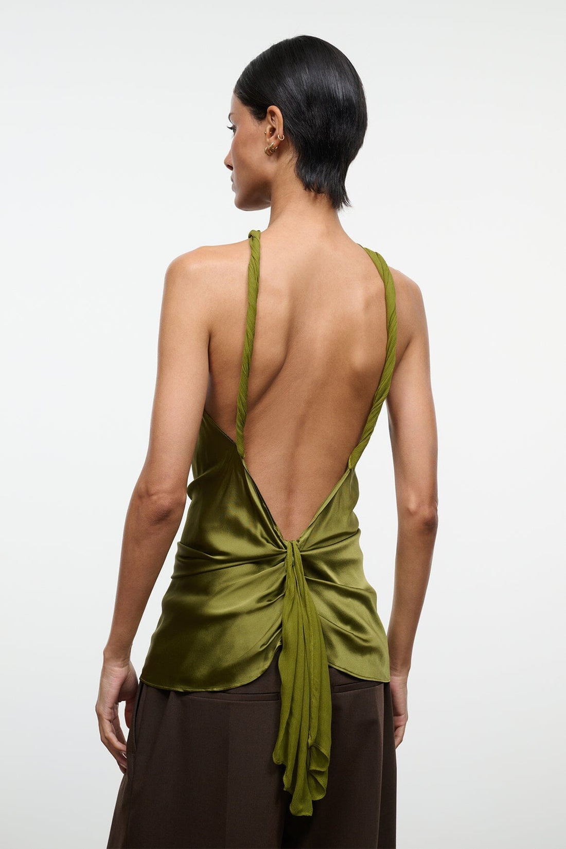 Charli Silk Top | Pear — 1