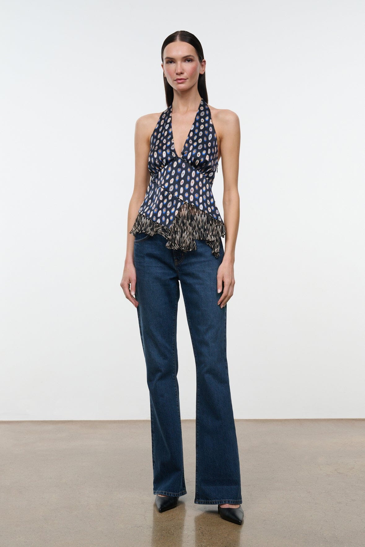 Maeva Silk Top | Glasswork Multi — 6