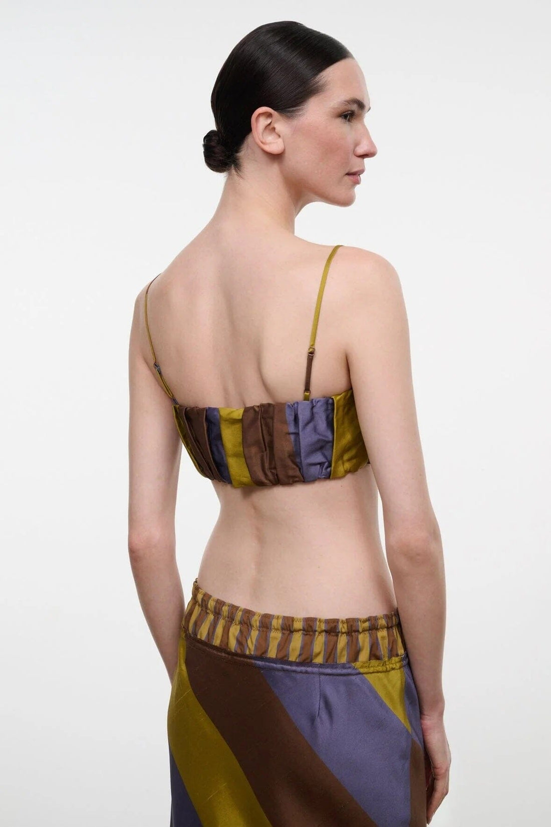 Sade Silk Top | Sienna Stripe — 1