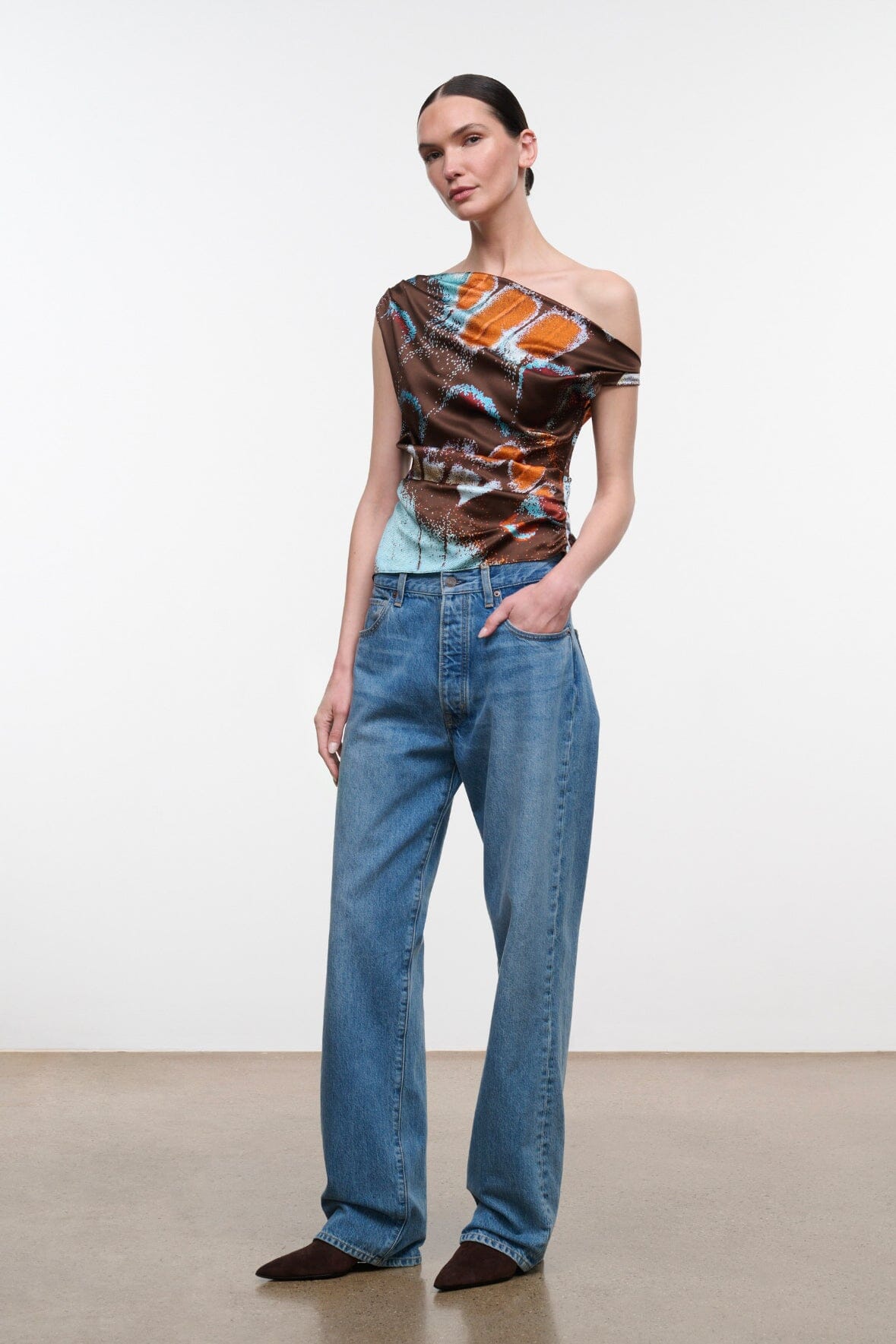 Phare Silk Top | Butterfly Sky — 4