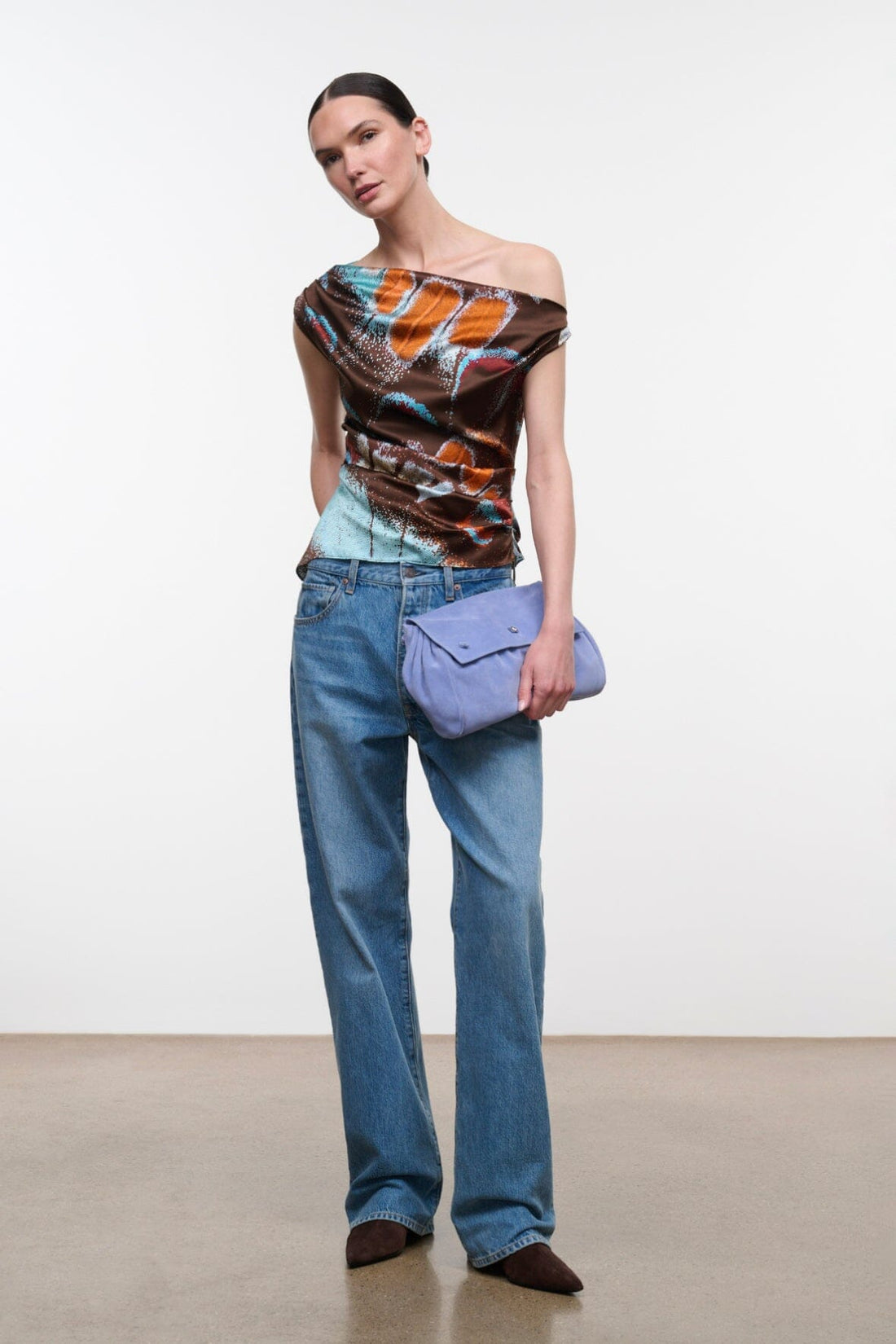 Phare Silk Top | Butterfly Sky — 1