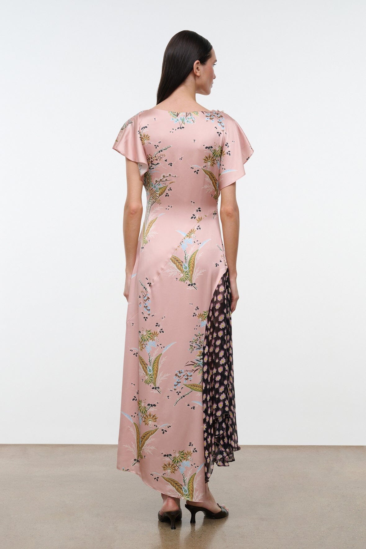 Fawn Silk Dress | Tapestry Rose Multi — 4