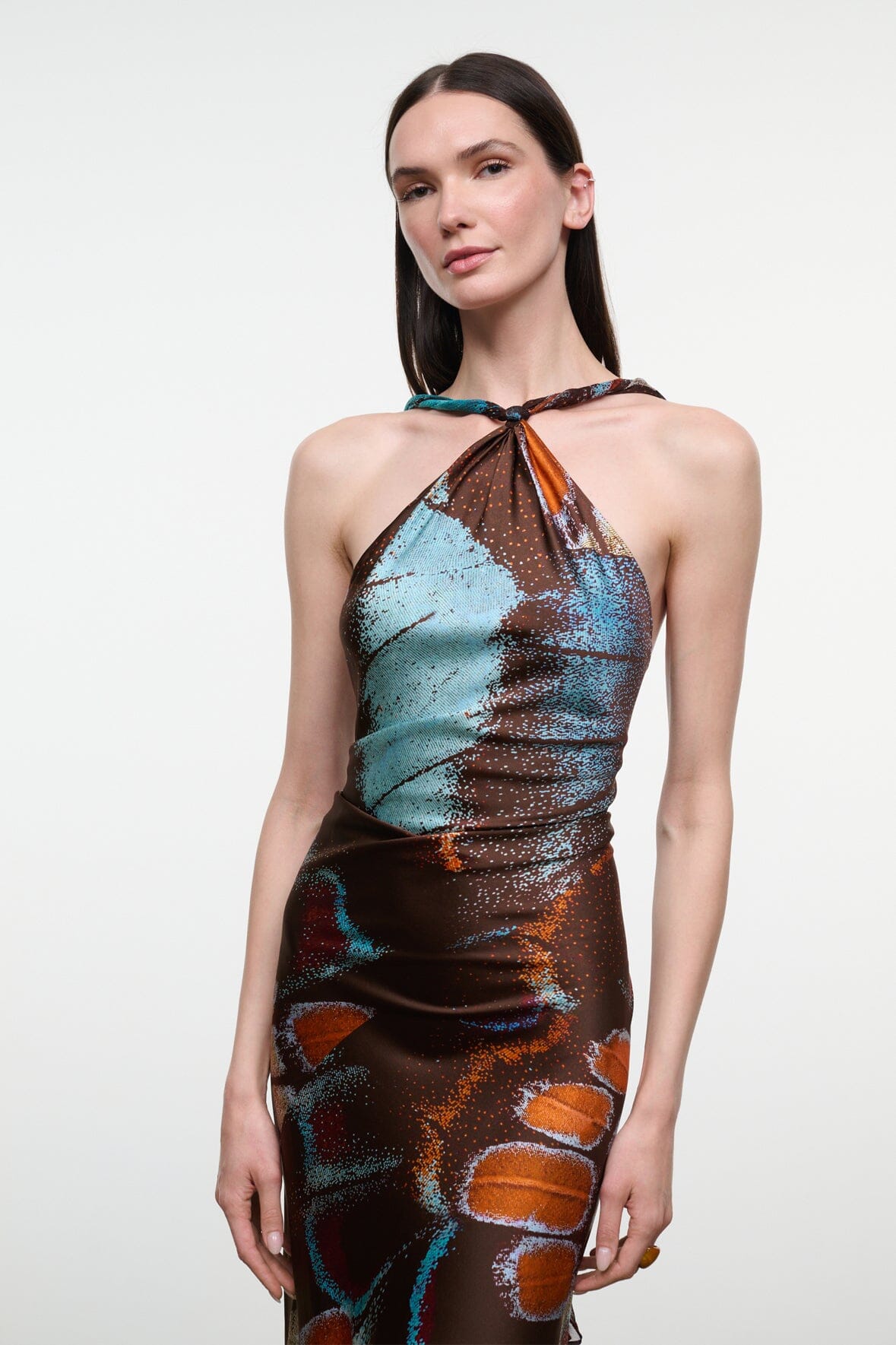 Charli Silk Dress | Butterfly Sky — 4