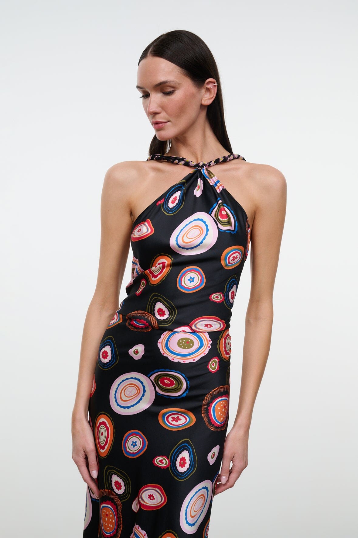 Charli Silk Dress | Millefiore Multi — 3