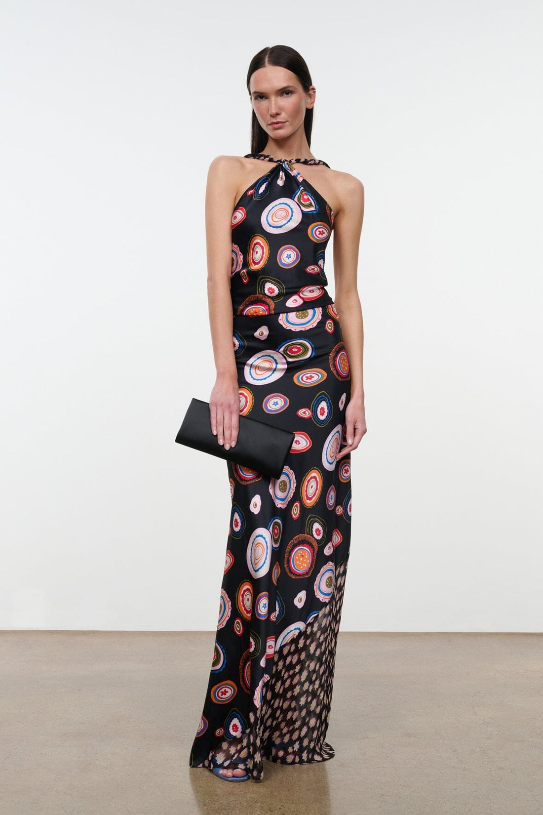 Charli Silk Dress | Millefiore Multi — 1
