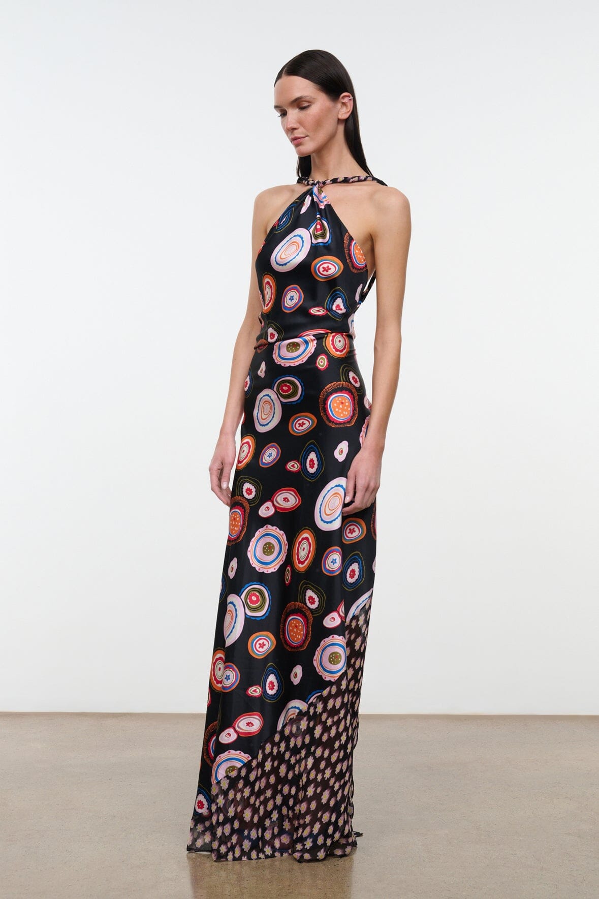 Charli Silk Dress | Millefiore Multi — 4
