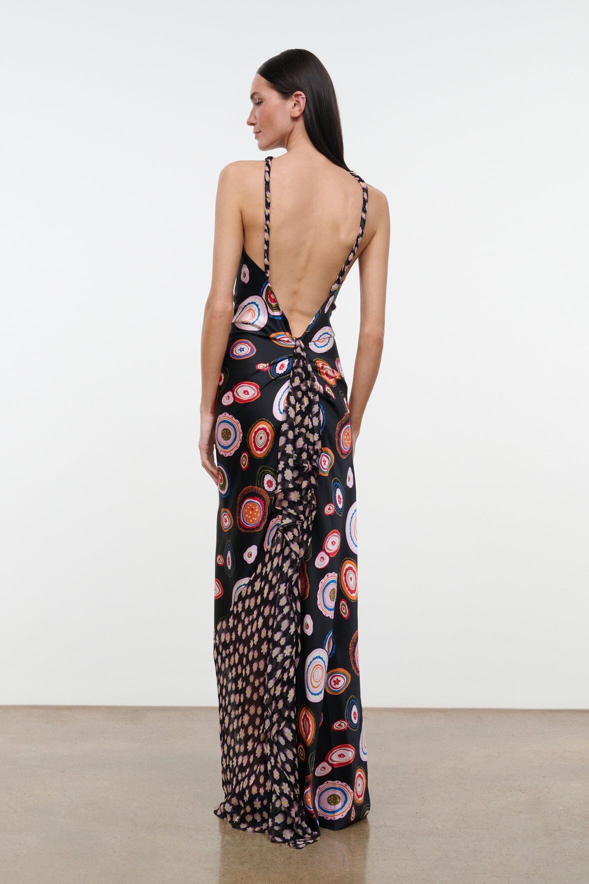 Charli Silk Dress | Millefiore Multi — 5