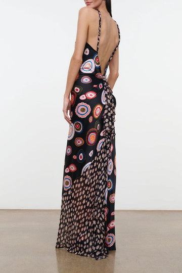 Charli Silk Dress | Millefiore Multi — 1