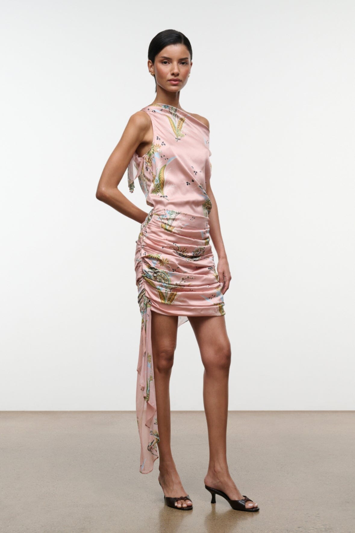 Athena Silk Dress | Tapestry Rose — 3