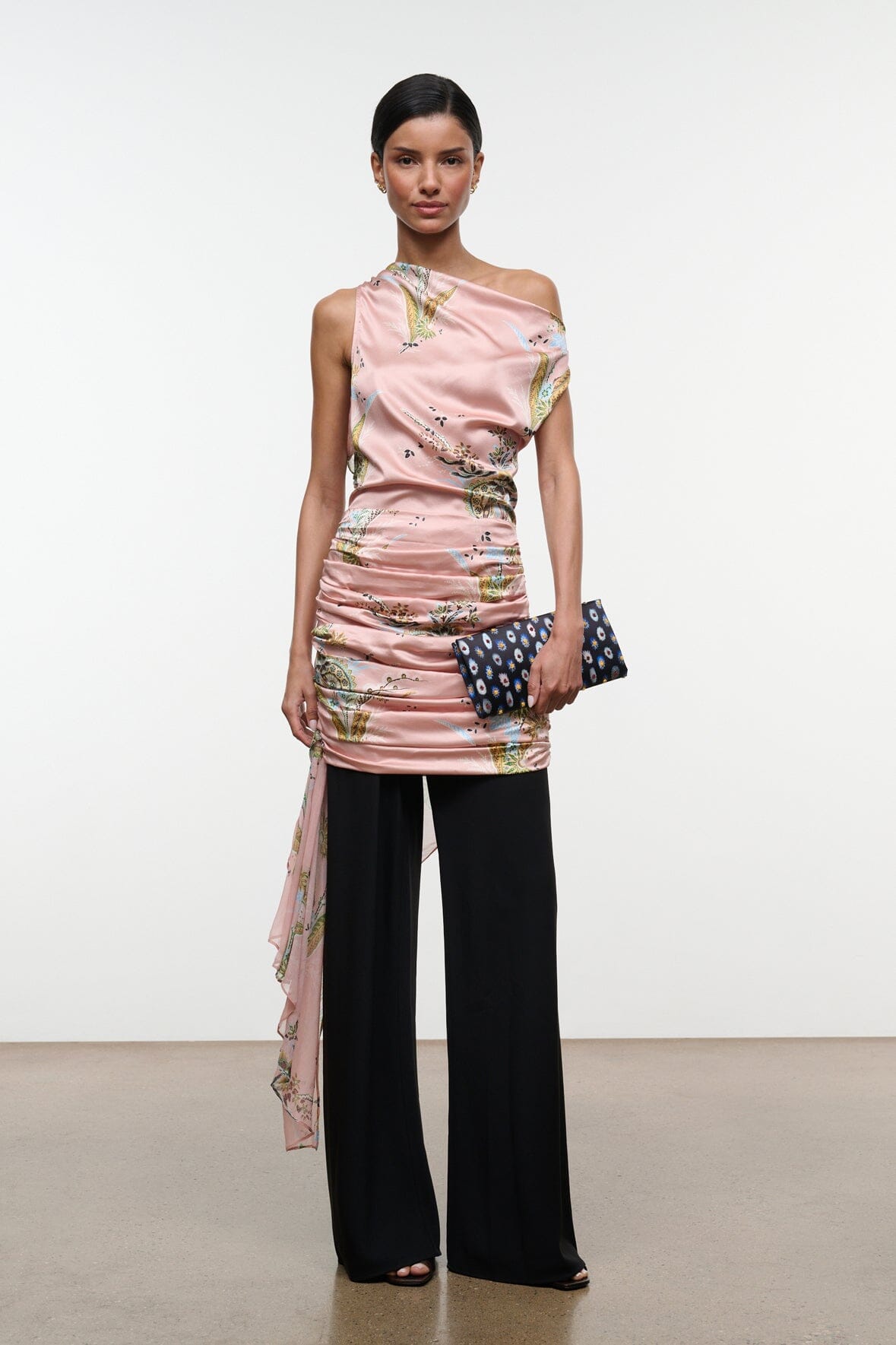 Athena Silk Dress | Tapestry Rose — 5