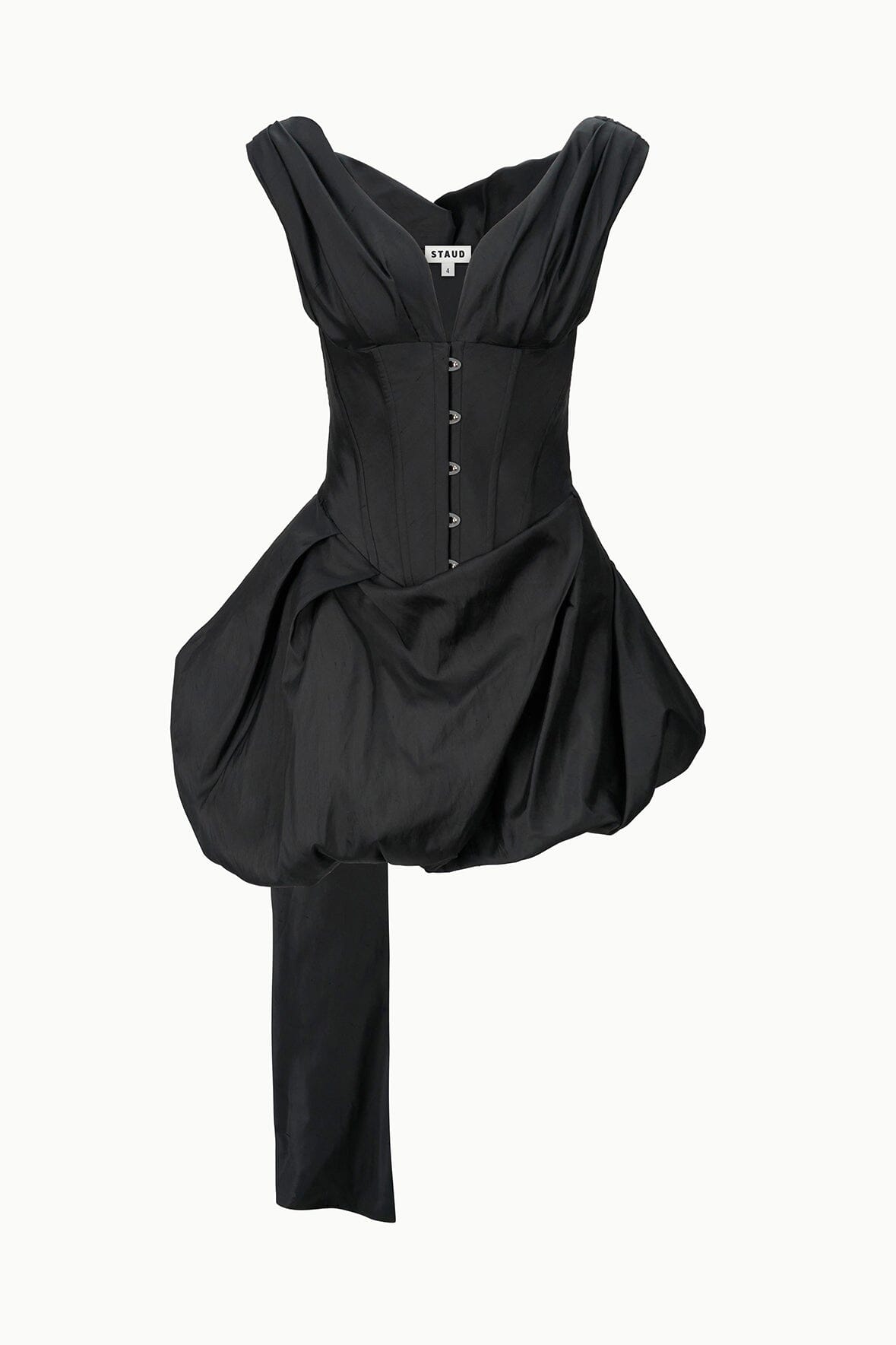 Fabianne Silk Mini Dress | Black — 5