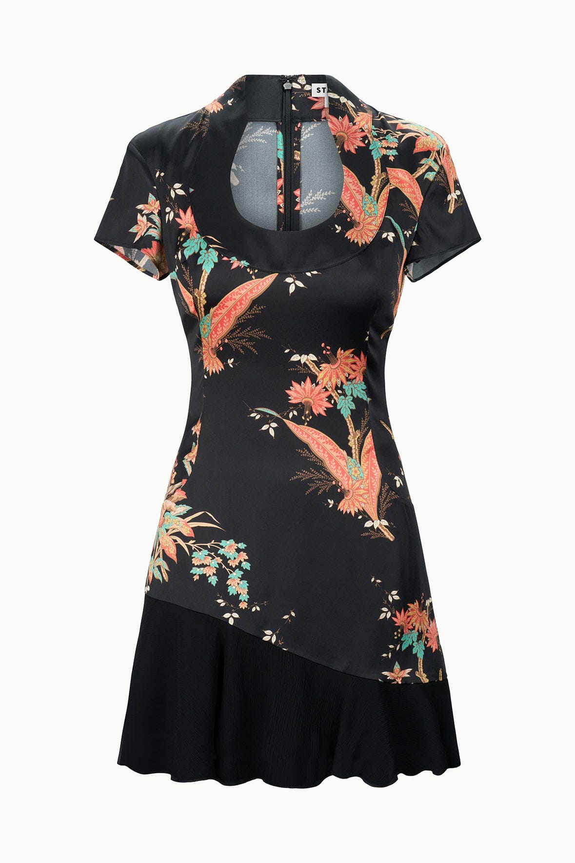 Rae Silk Dress | Tapestry Noir — 7