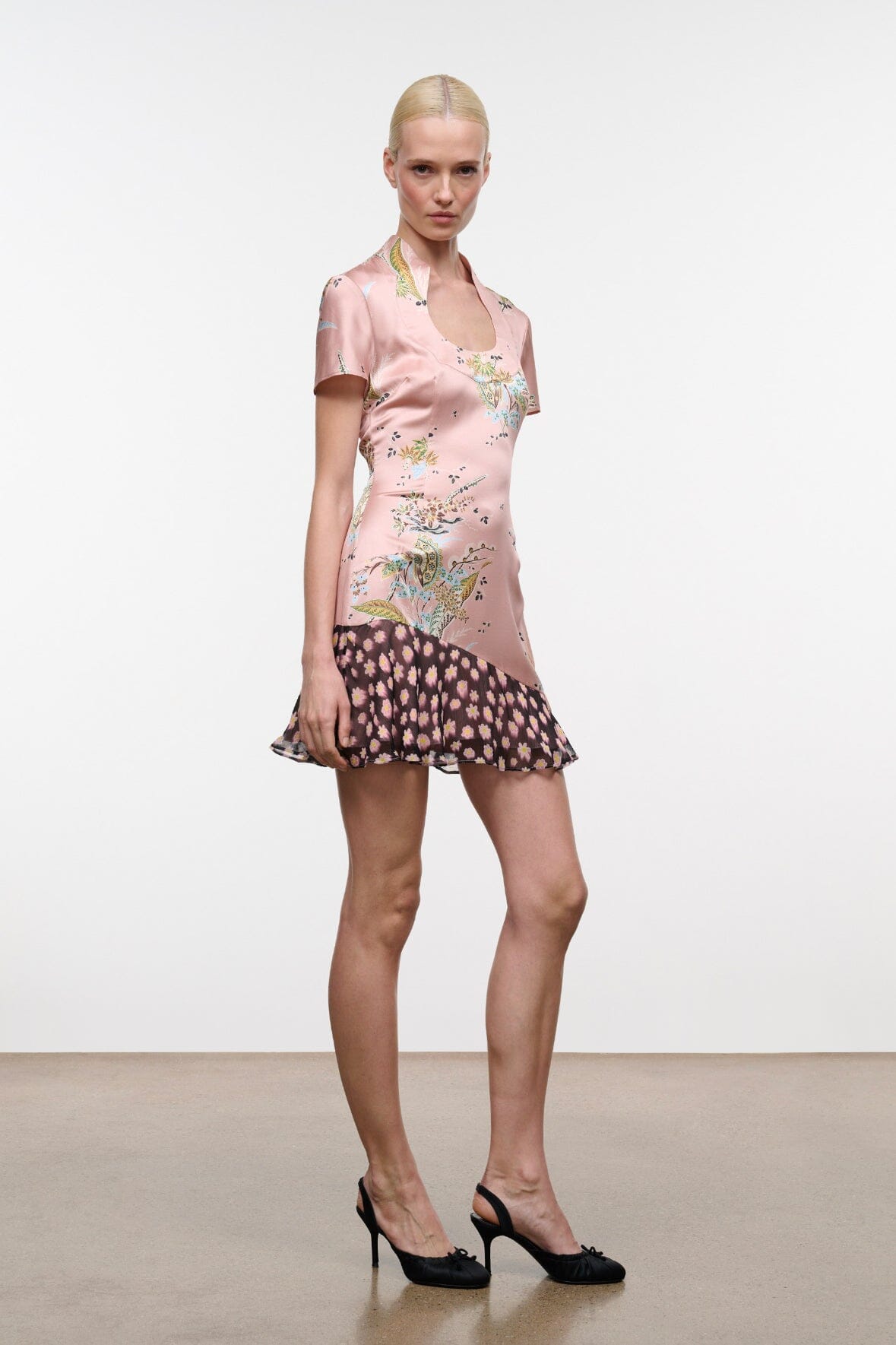 Rae Silk Dress | Tapestry Rose Multi — 3
