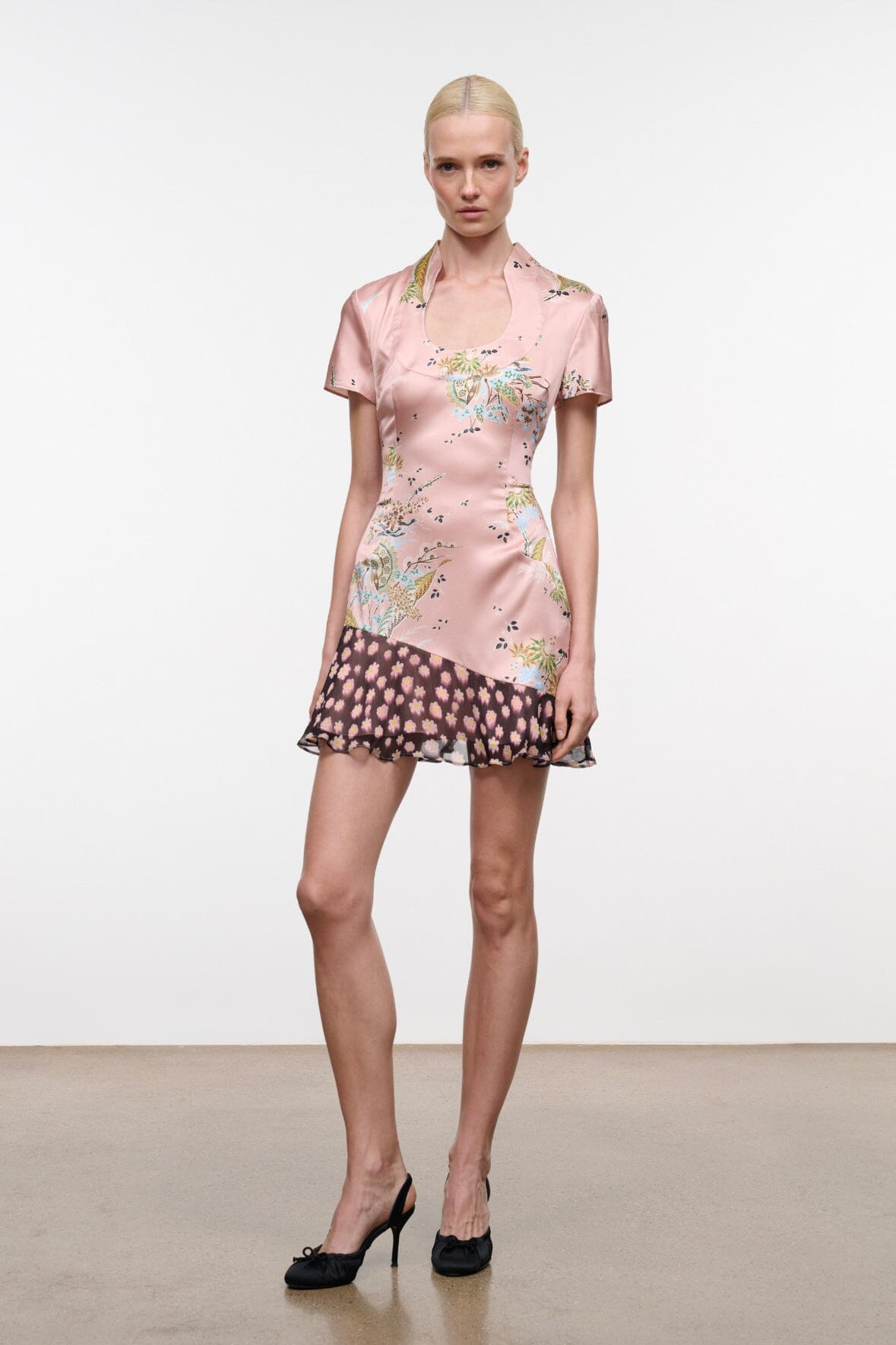 Rae Silk Dress | Tapestry Rose Multi — 5