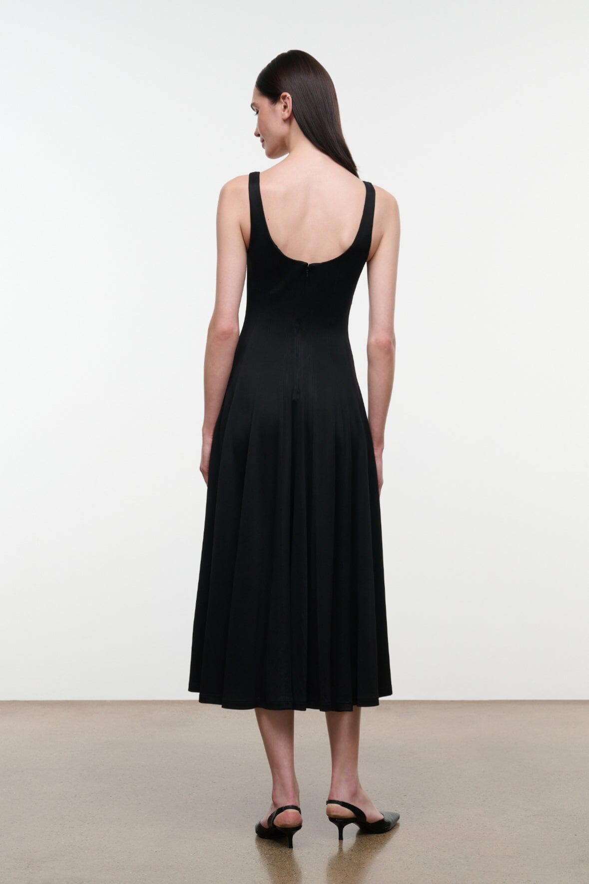 Wells Jersey Dress | Black — 3