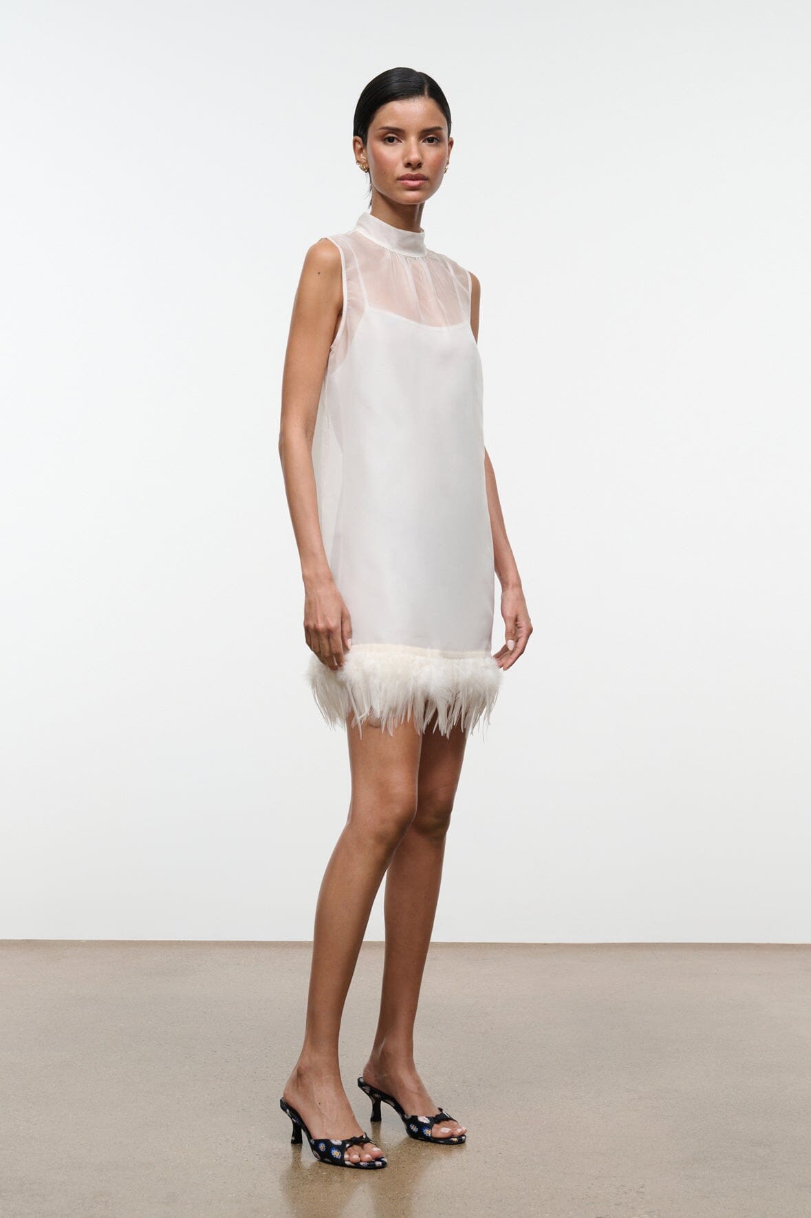 Albee Mini Dress | Ivory — 3