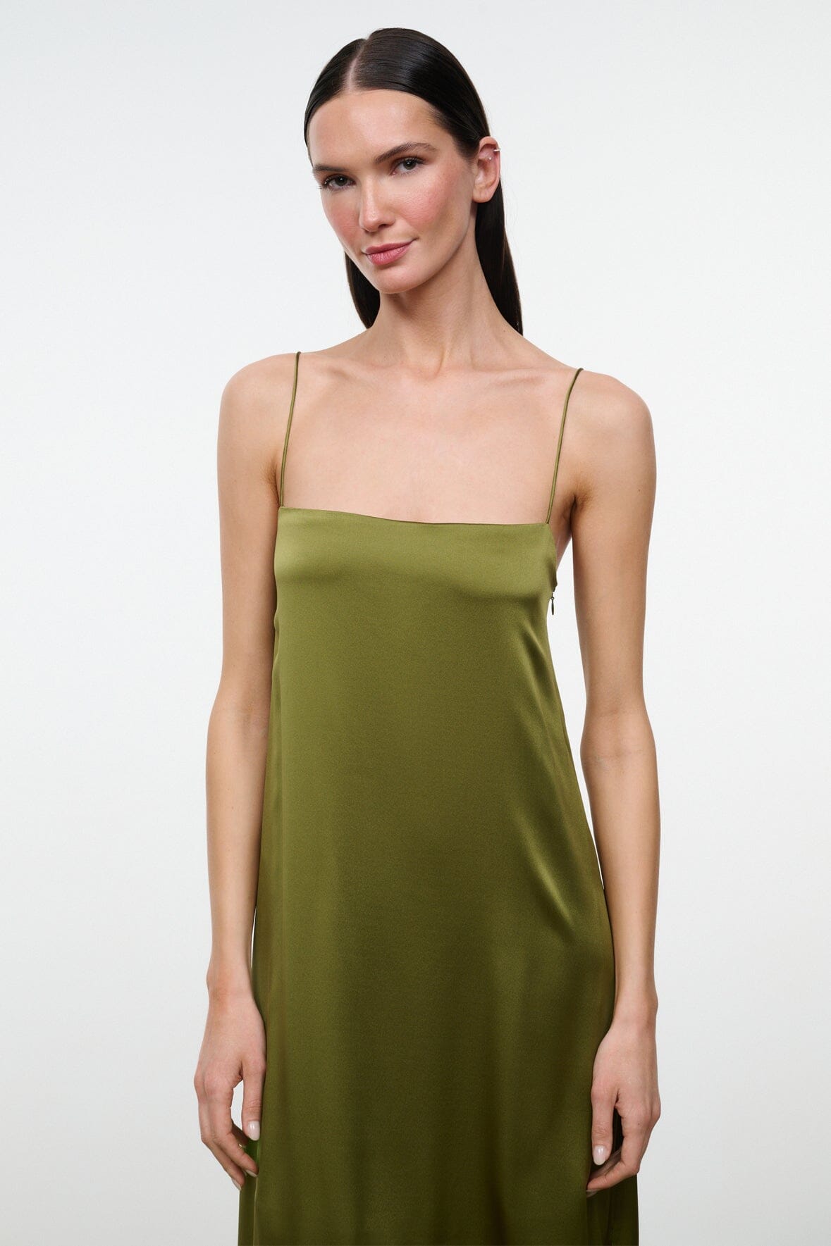 Delfina Silk Dress | Pear — 3