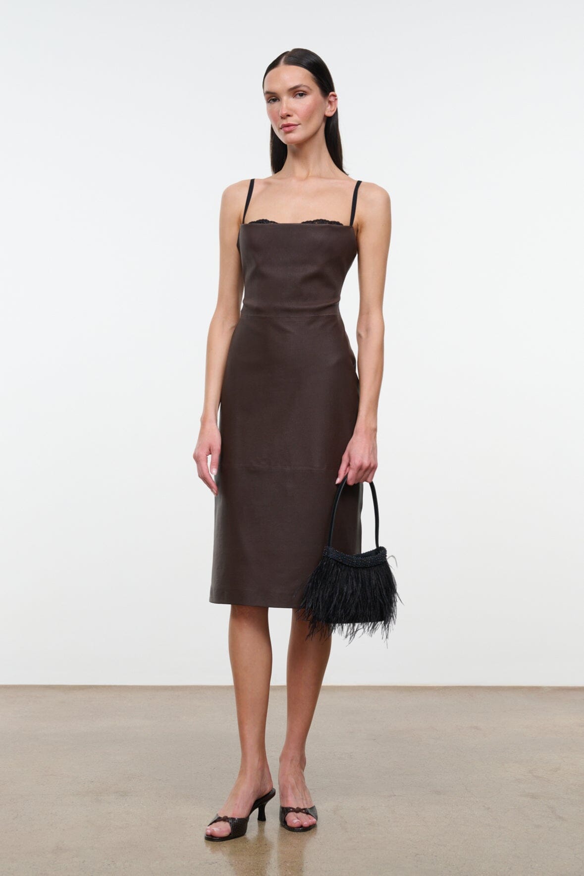 Evangeline Leather Dress | Earth — 5