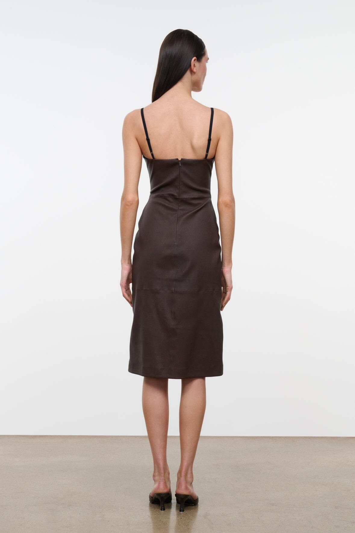 Evangeline Leather Dress | Earth — 3