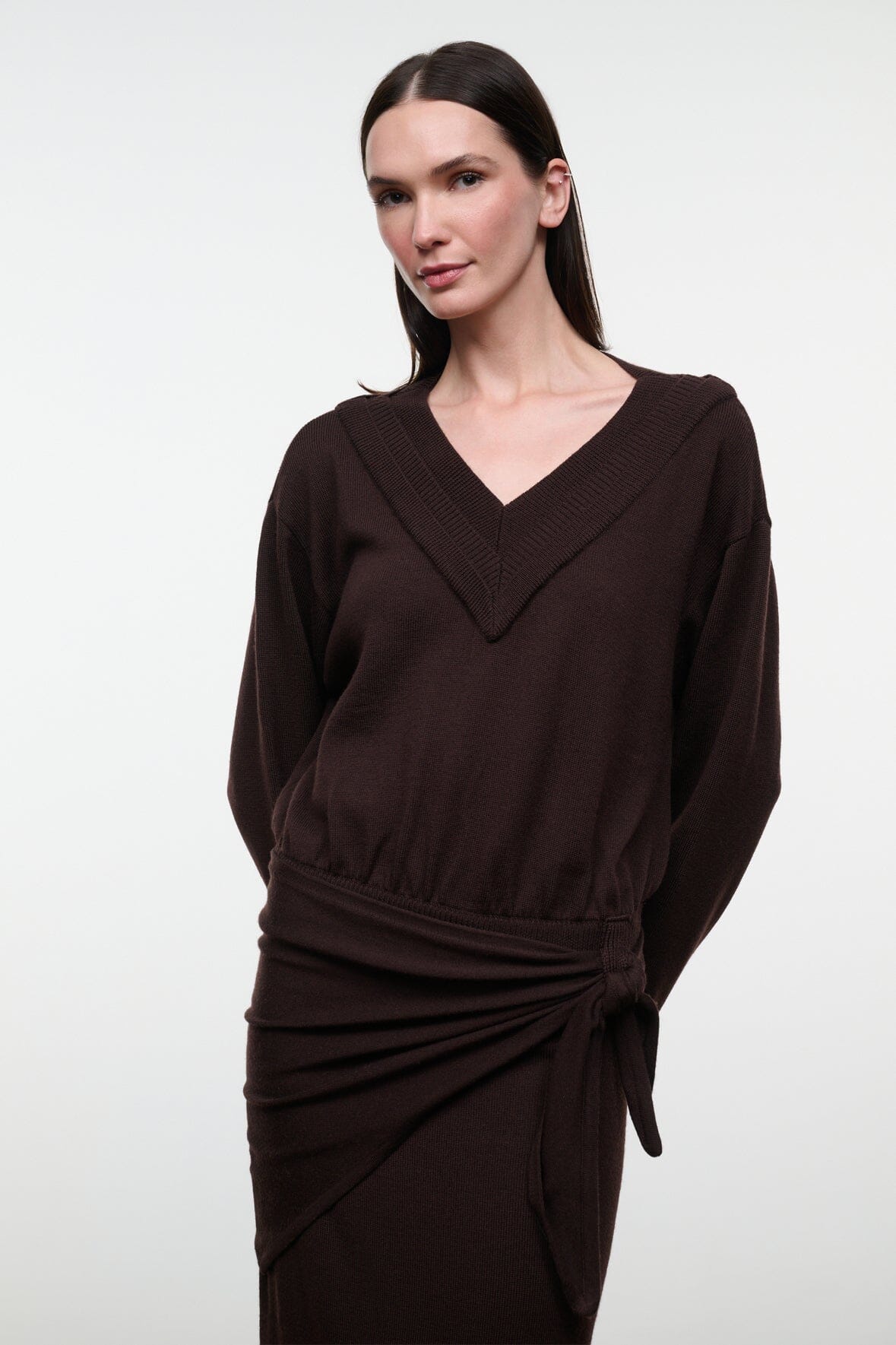 Norman Sweater Dress | Dark Oak — 2