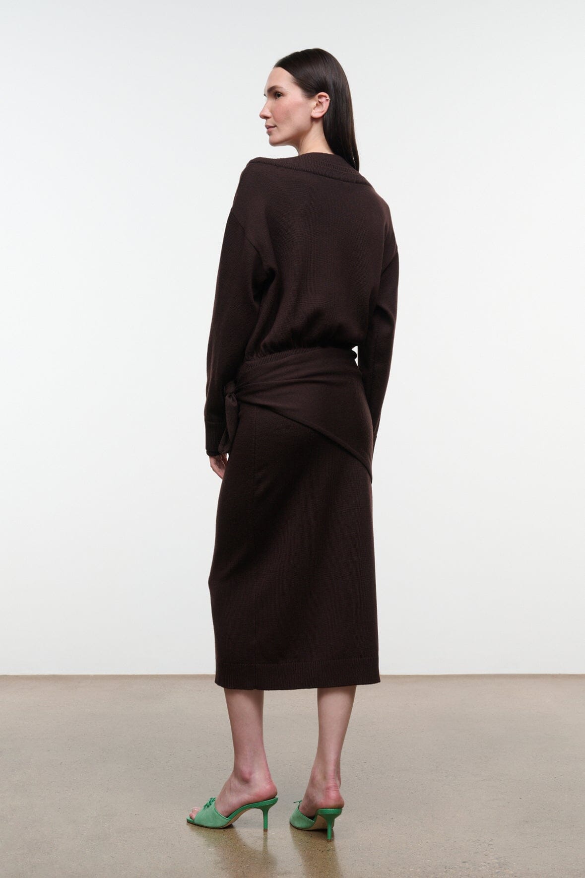Norman Sweater Dress | Dark Oak — 3