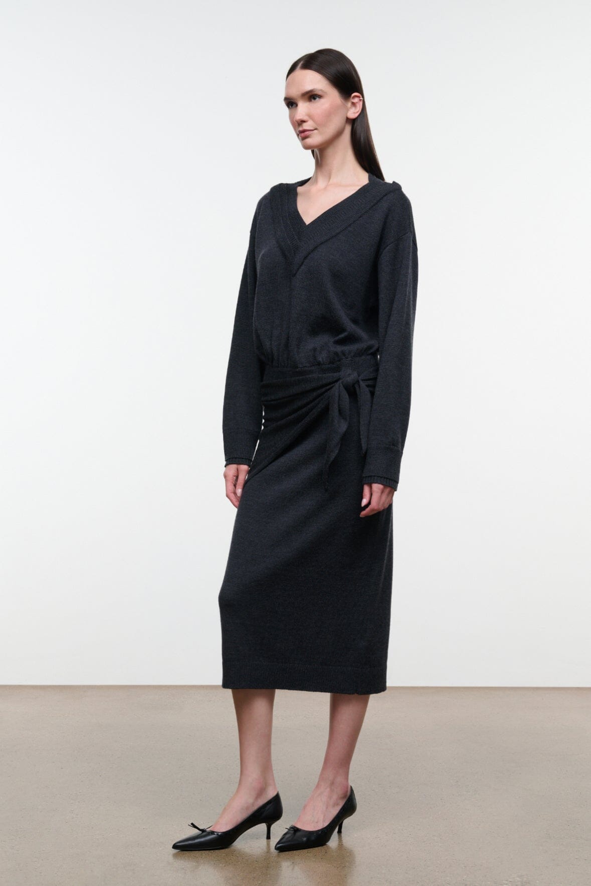 Norman Sweater Dress | Smoke — 3