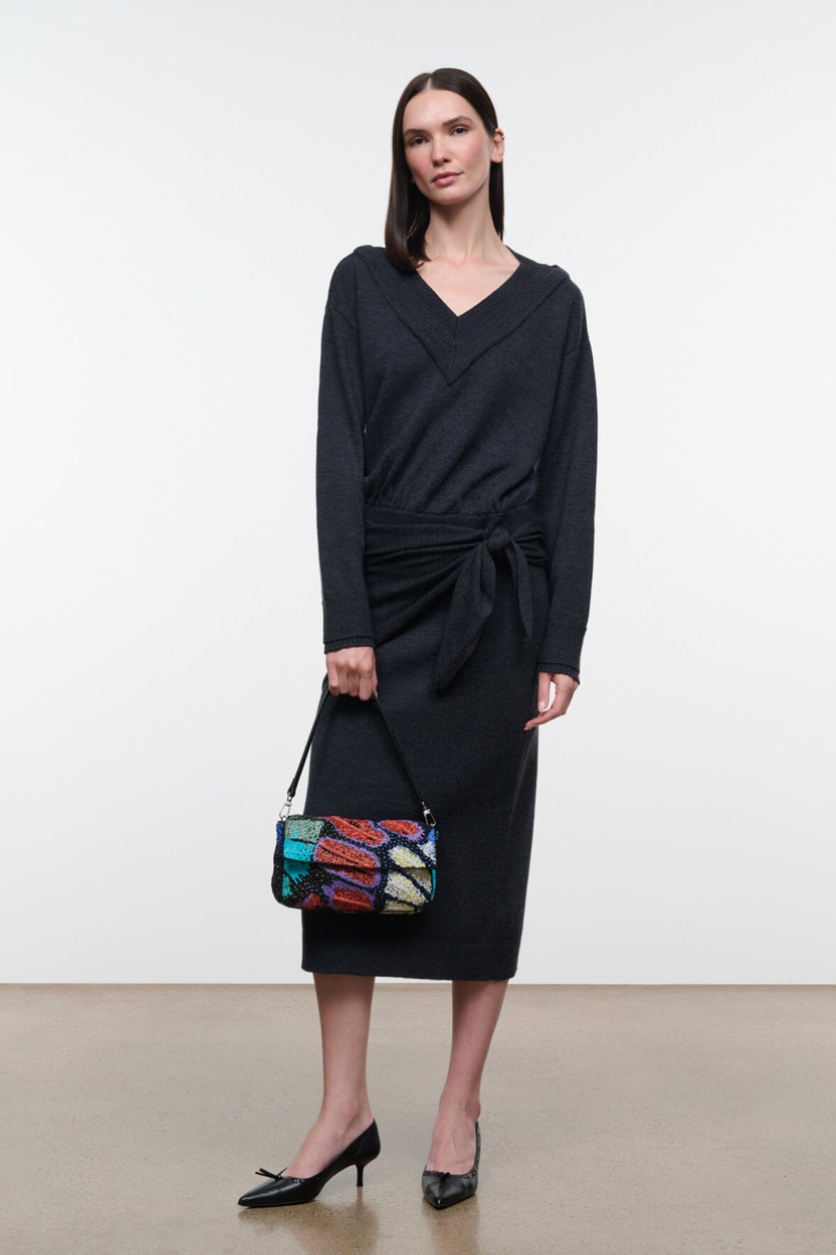 Norman Sweater Dress | Smoke — 5