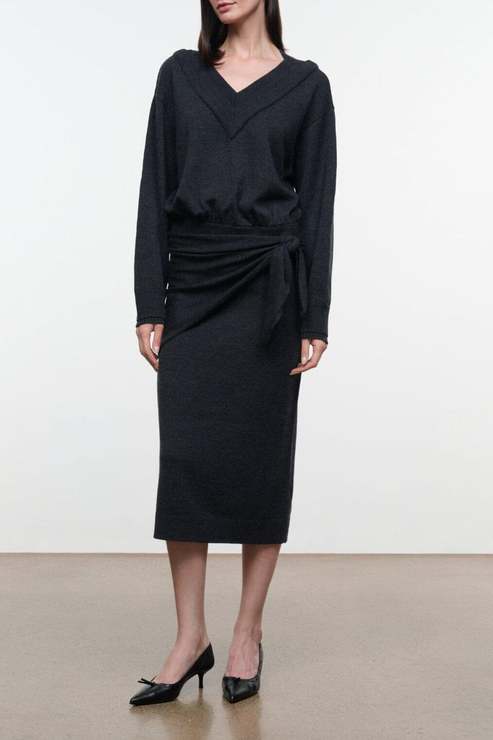 Norman Sweater Dress | Smoke — 1
