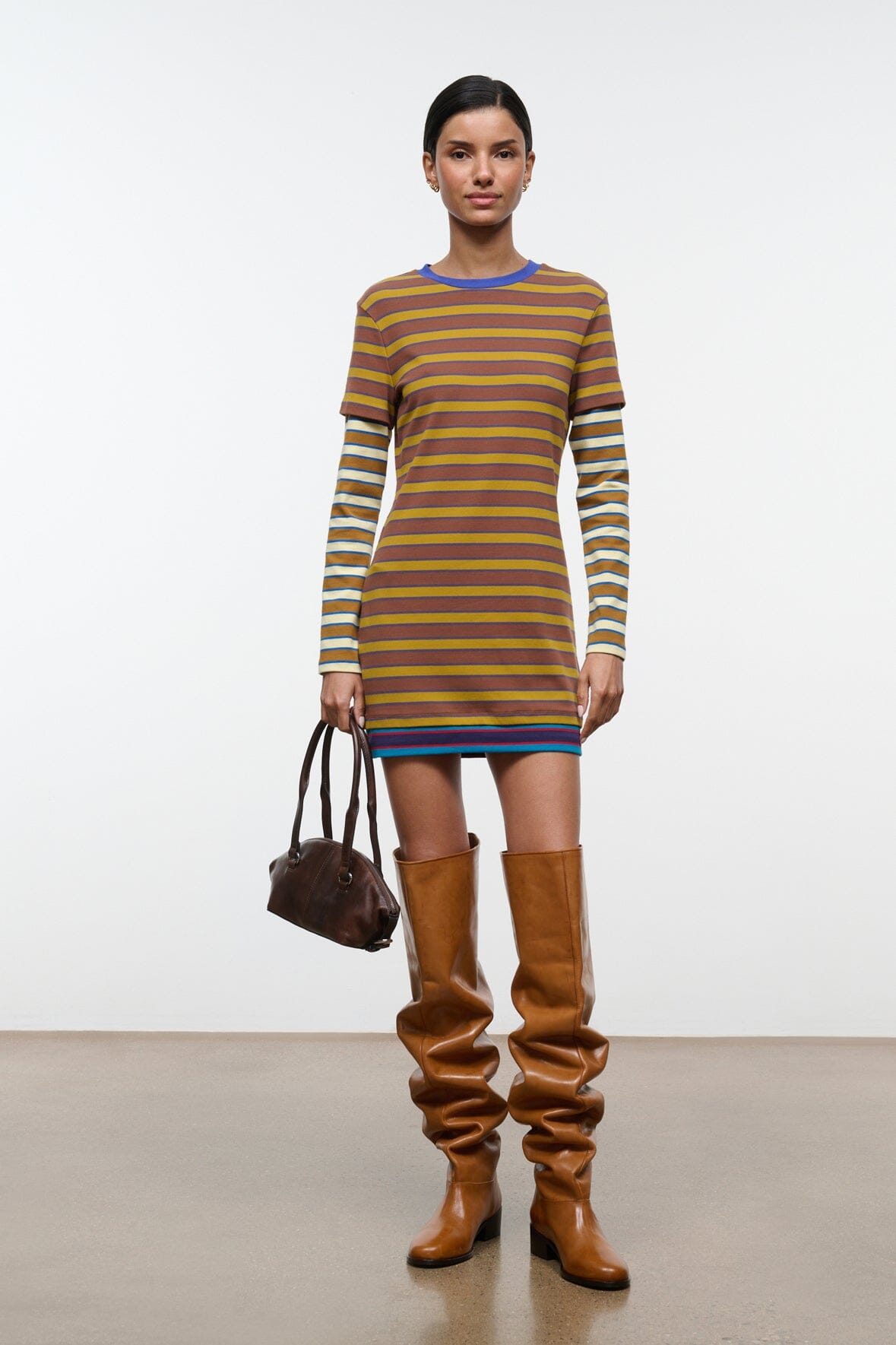 Dillon Dress | Cigar Sonoma Stripe — 5