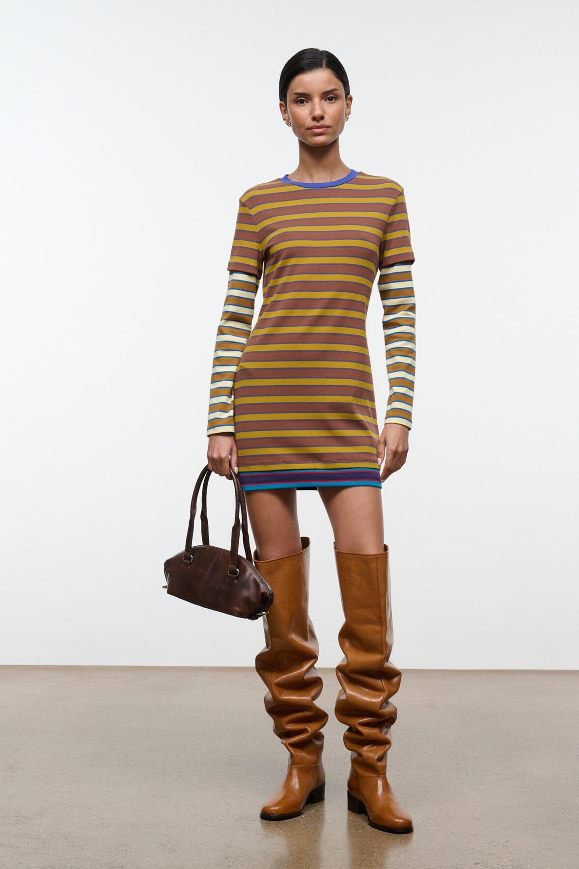 Dillon Dress | Cigar Sonoma Stripe — 2