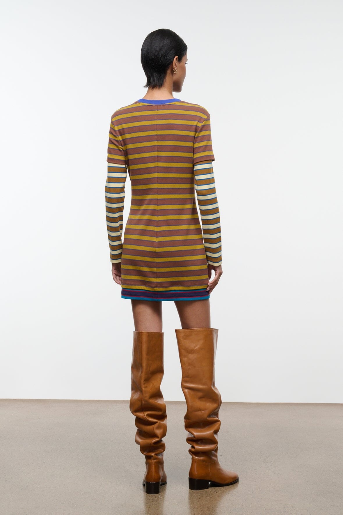 Dillon Dress | Cigar Sonoma Stripe — 4