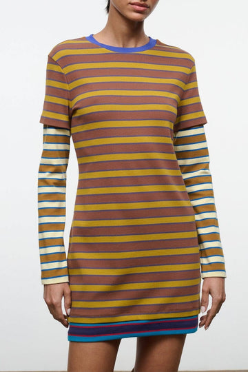 Dillon Dress | Cigar Sonoma Stripe — 1