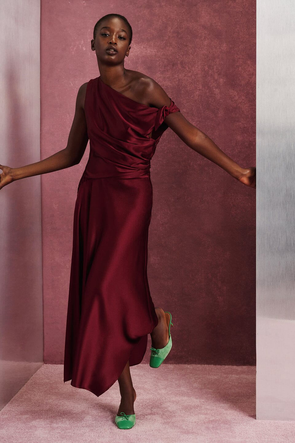 Portia Silk Dress | Carmino — 1