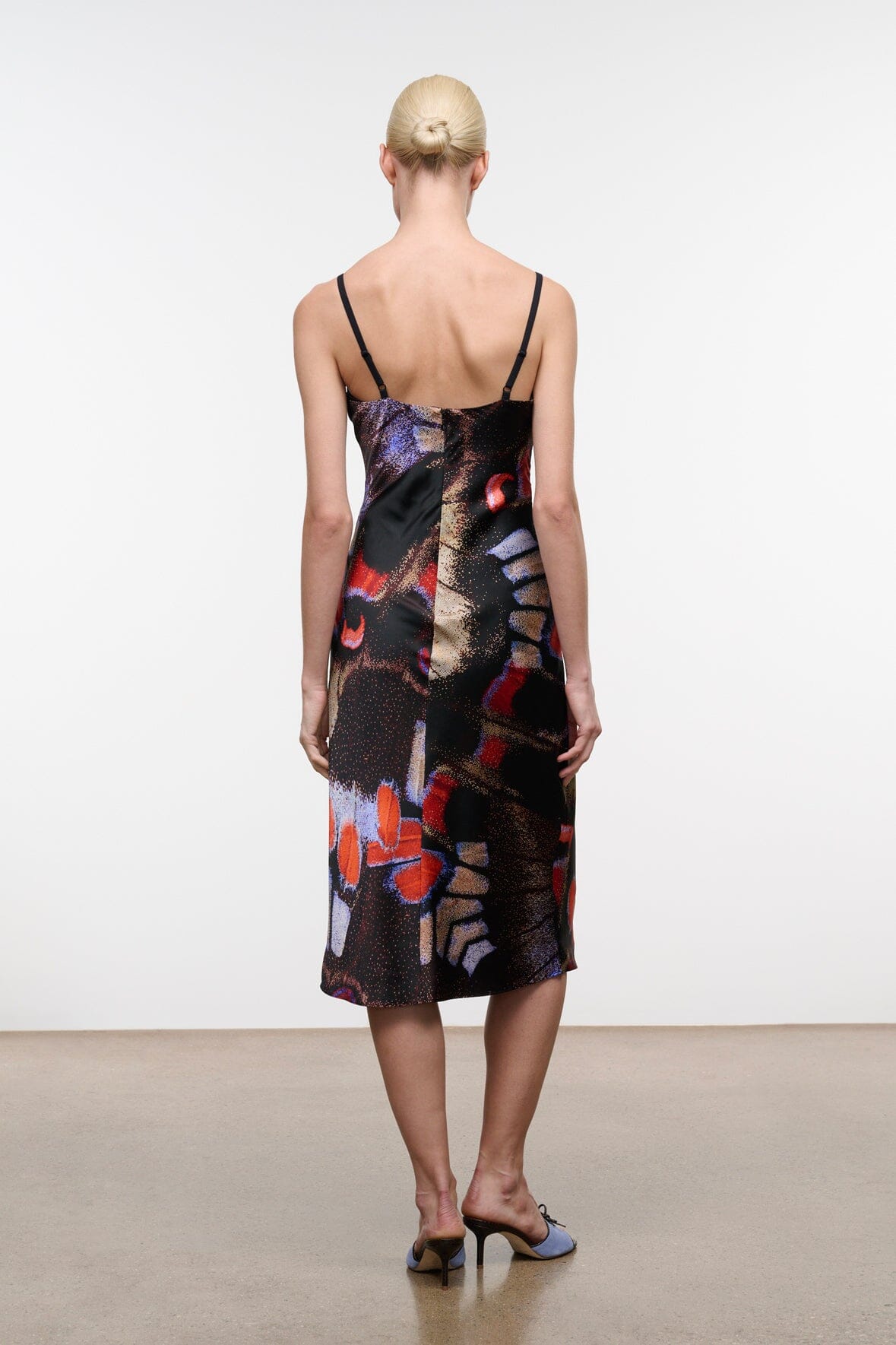 Evangeline Silk Dress | Butterfly Fuchsia — 4