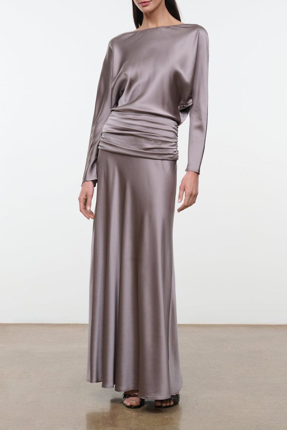 Freda Silk Dress | Zinc — 1