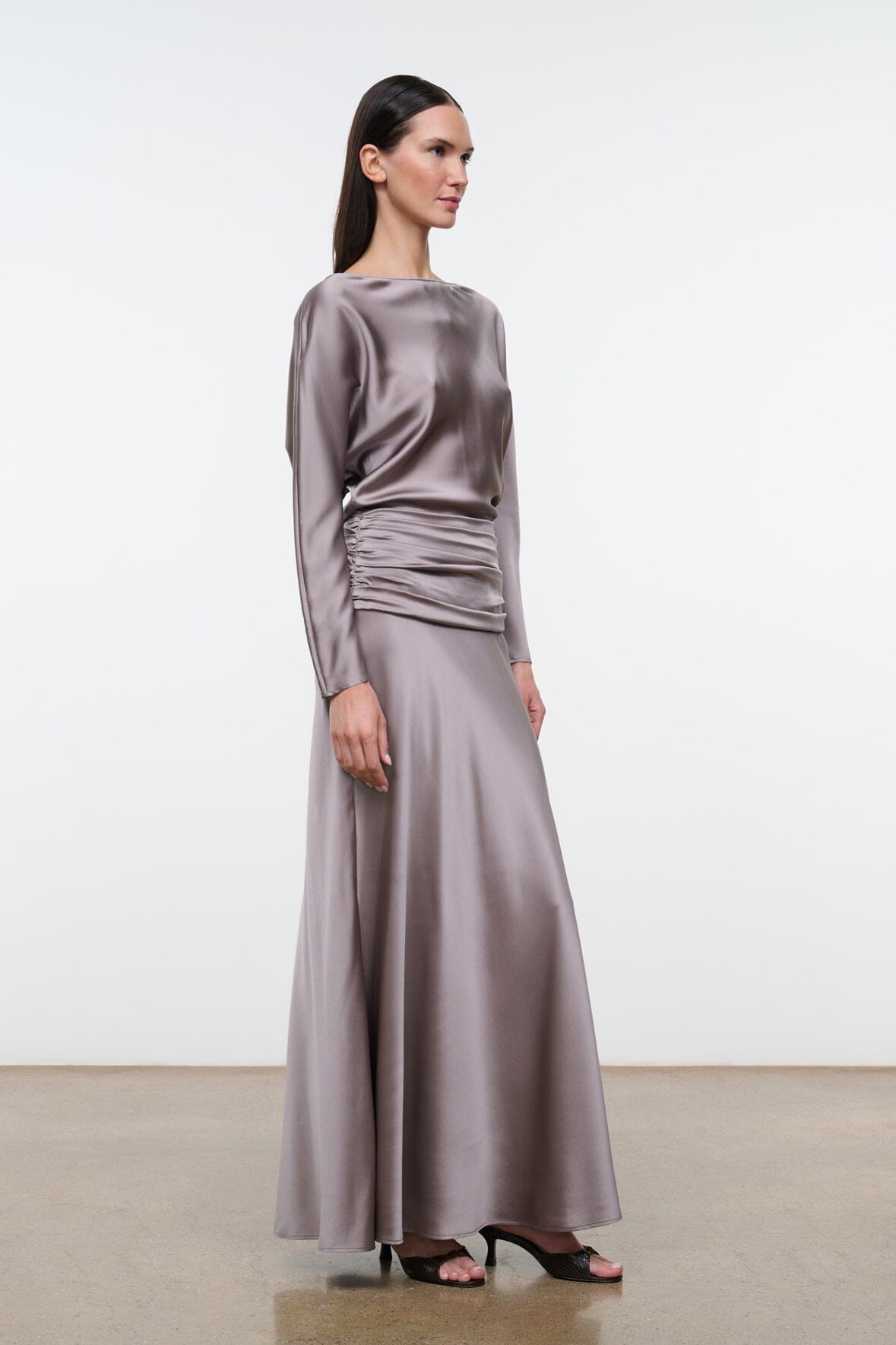 Freda Silk Dress | Zinc — 3