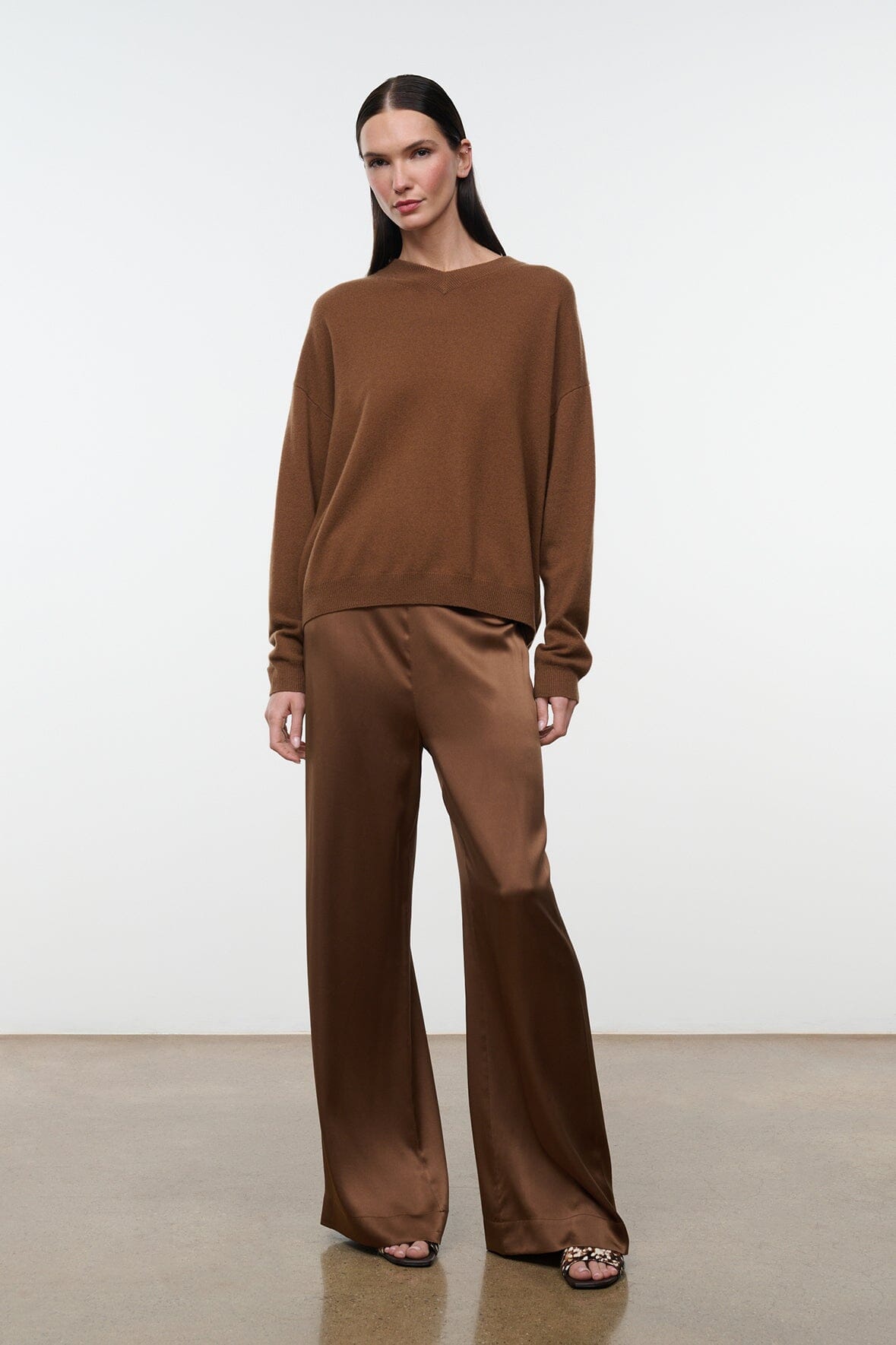 Spencer Cashmere Sweater | Cigar — 3