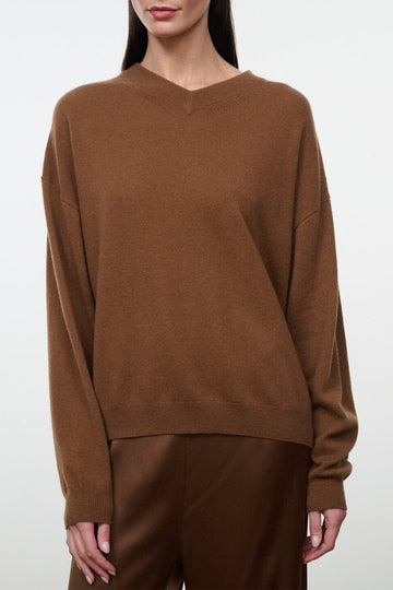Spencer Cashmere Sweater | Cigar — 1