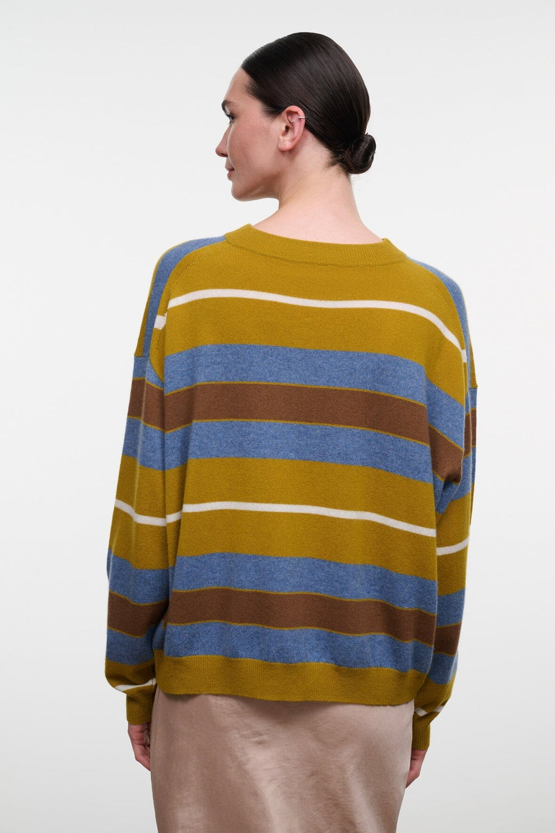 Spencer Cashmere Sweater | Canyon Stripe — 1