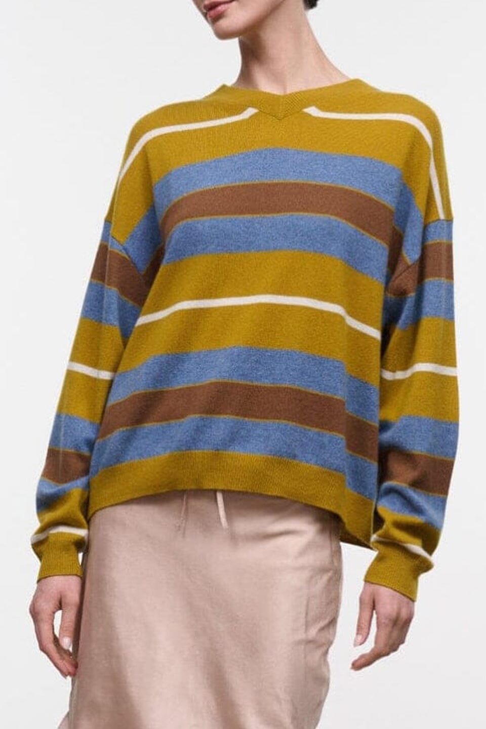Spencer Cashmere Sweater | Canyon Stripe — 1