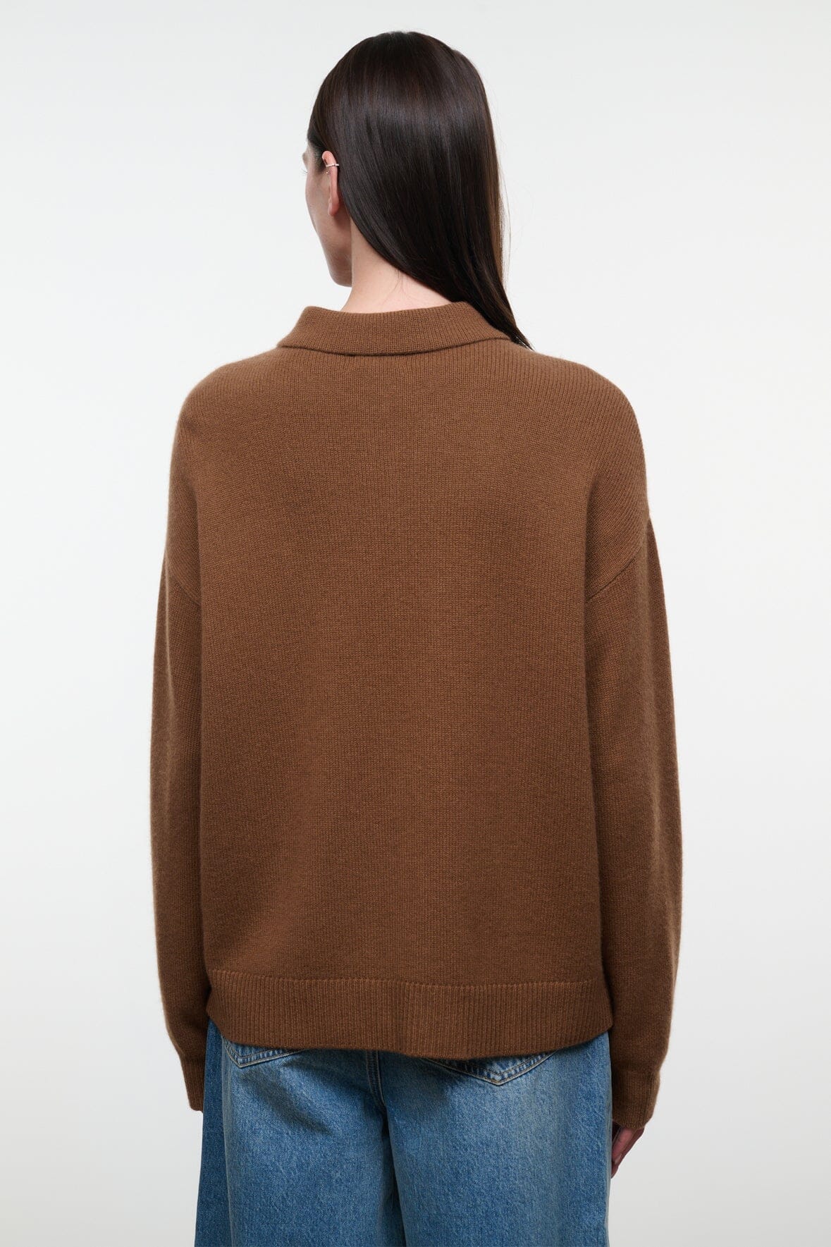 Cameron Cashmere Cardigan | Cigar — 3